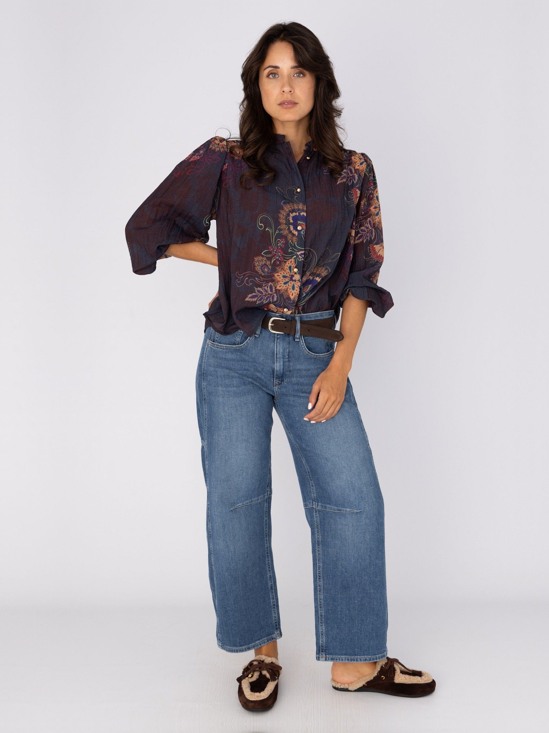 ANNA VAN TOOR - BLOUSE - Blauw