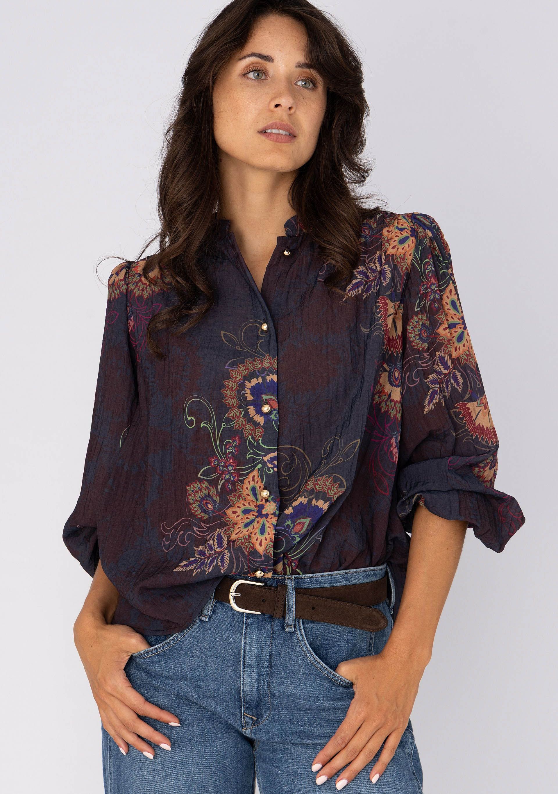 ANNA VAN TOOR - BLOUSE - Blauw