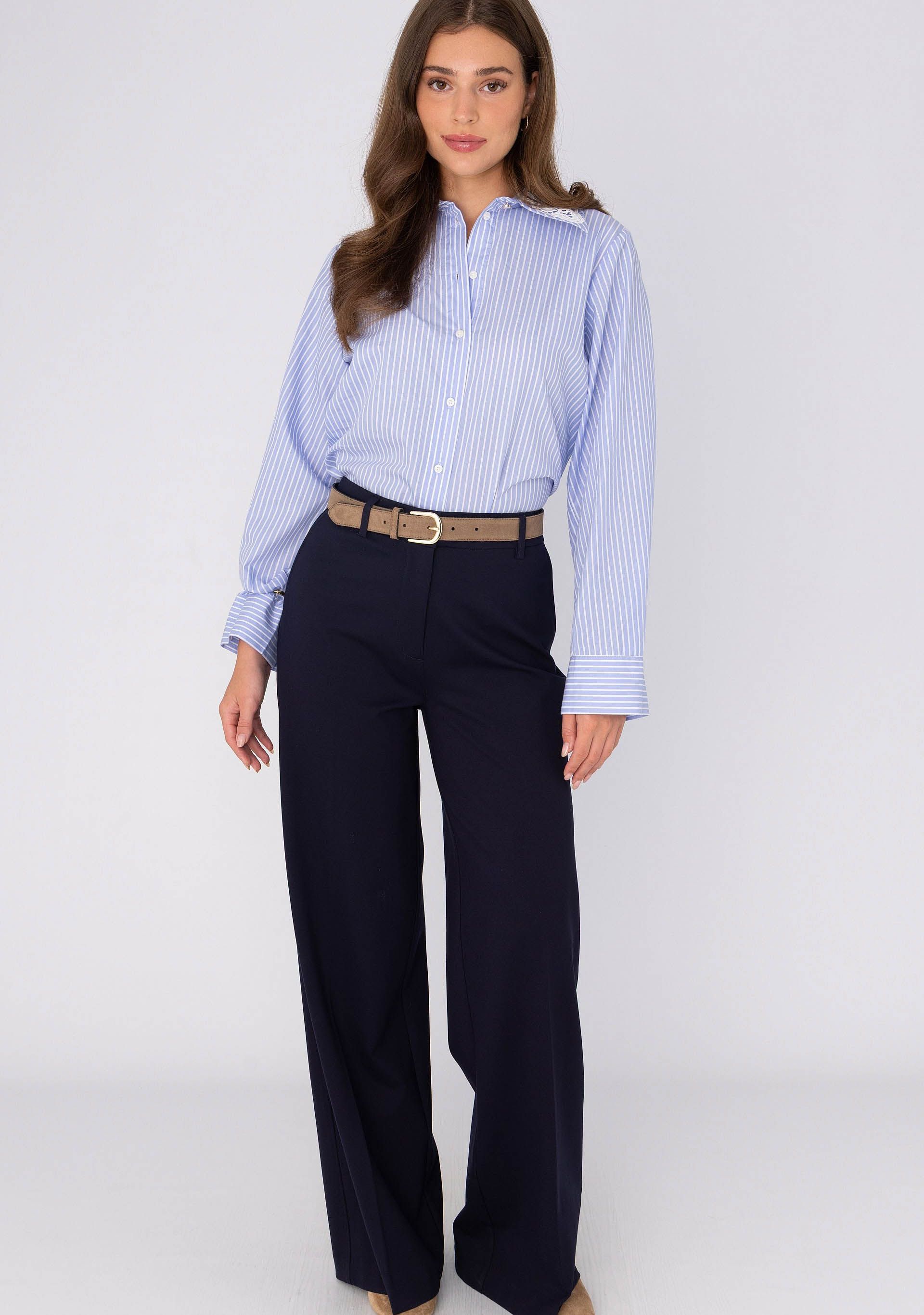 ANNA VAN TOOR - BROEK - Blauw