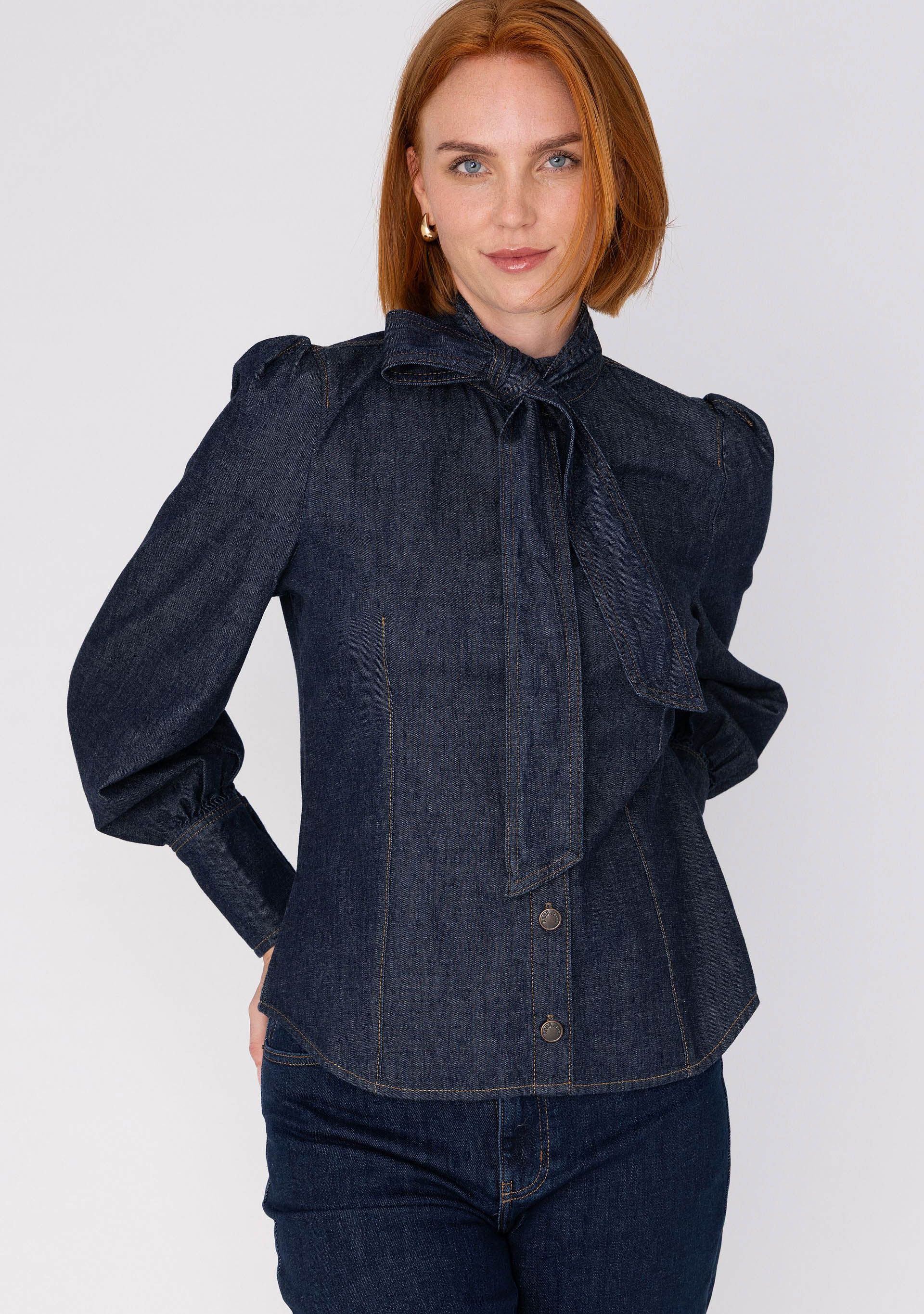ANNA VAN TOOR - BLOUSE - Blauw