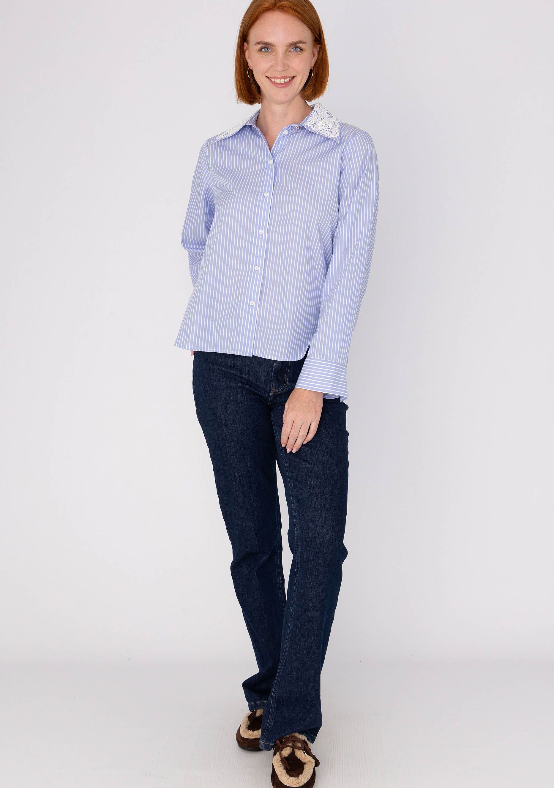 ANNA VAN TOOR - BLOUSE - Blauw