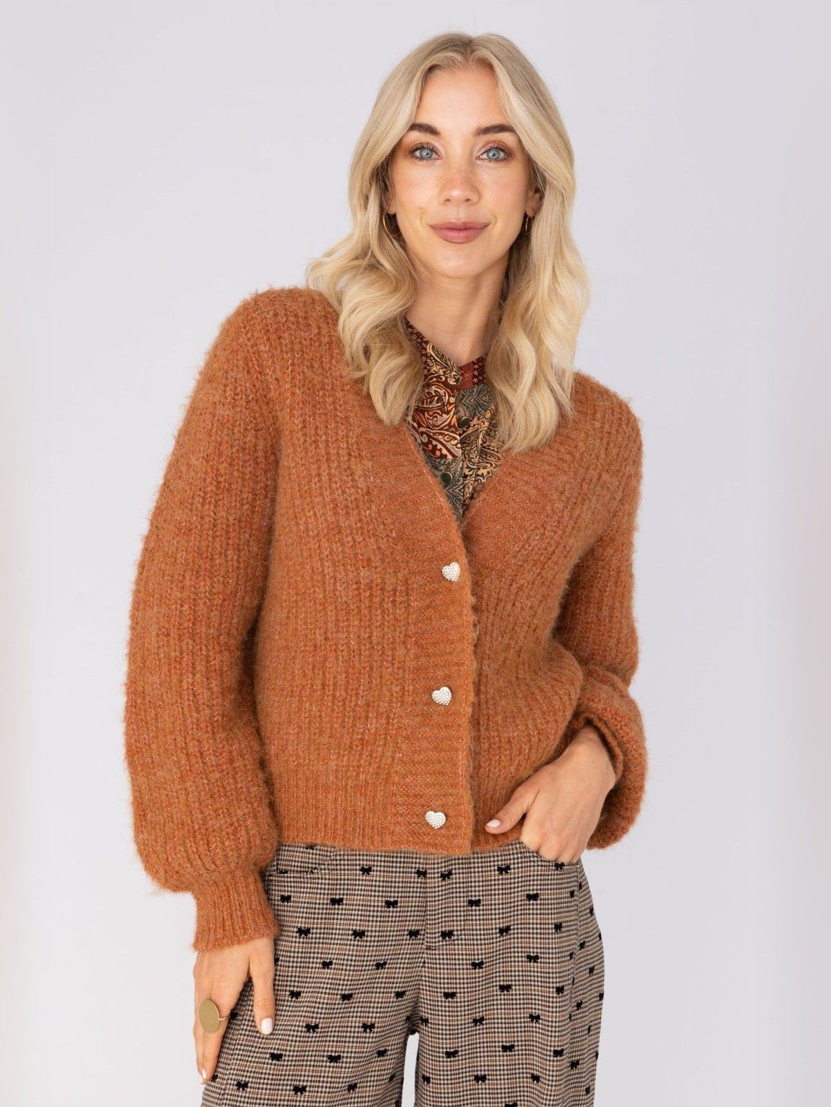 ANNA VAN TOOR - VEST - Bruin