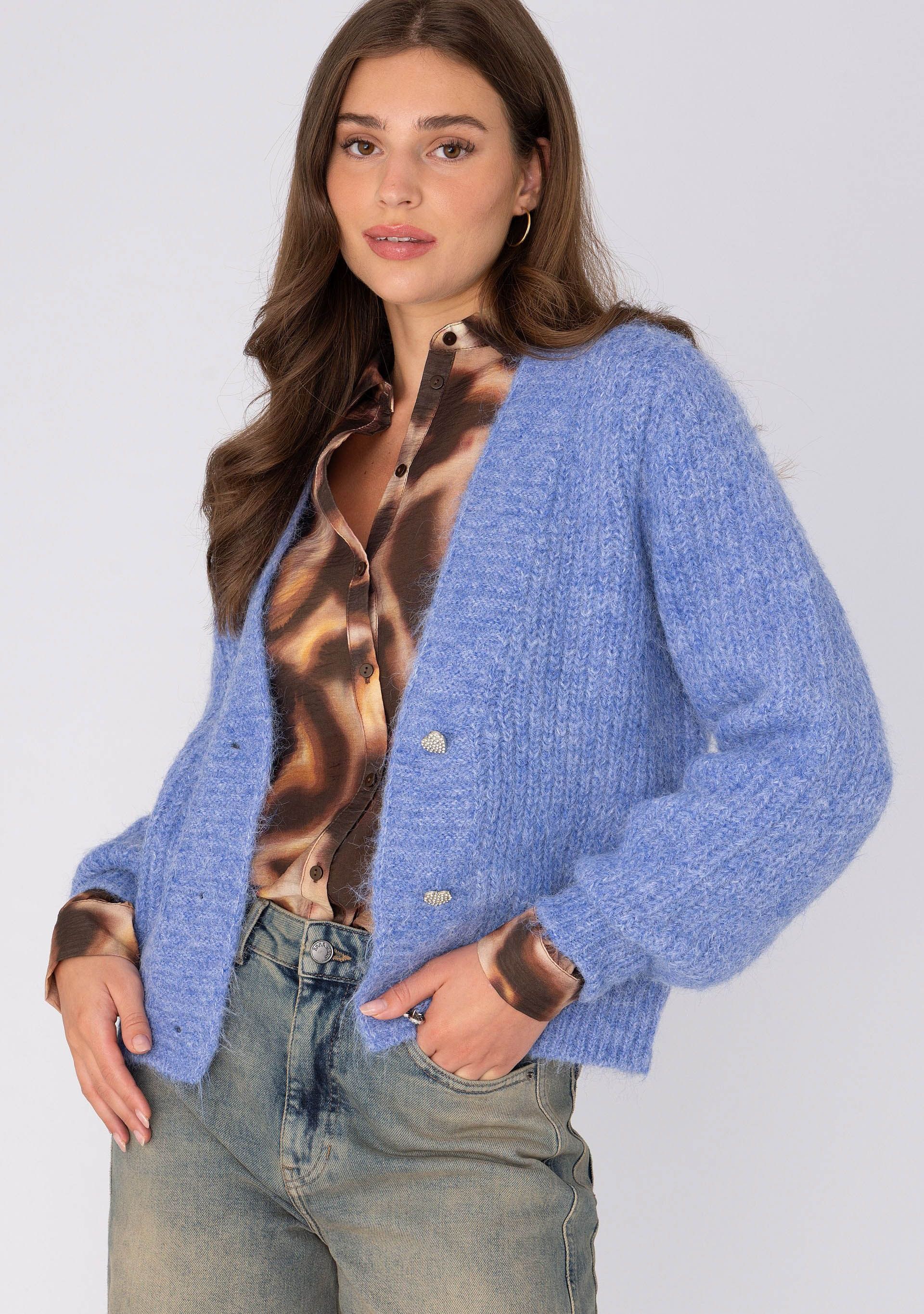 ANNA VAN TOOR - VEST - Blauw