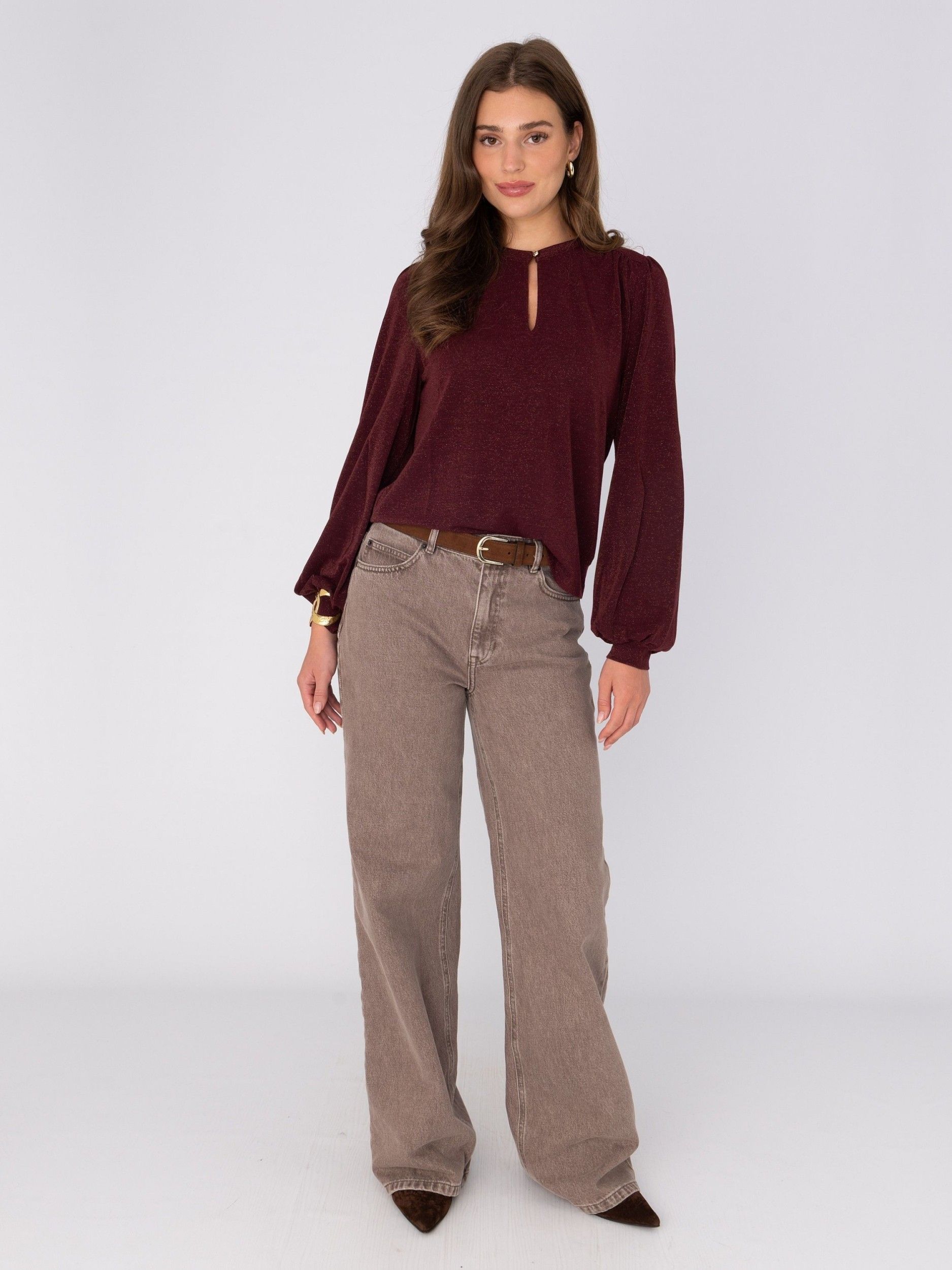 ANNA VAN TOOR - BLOUSE - Rood