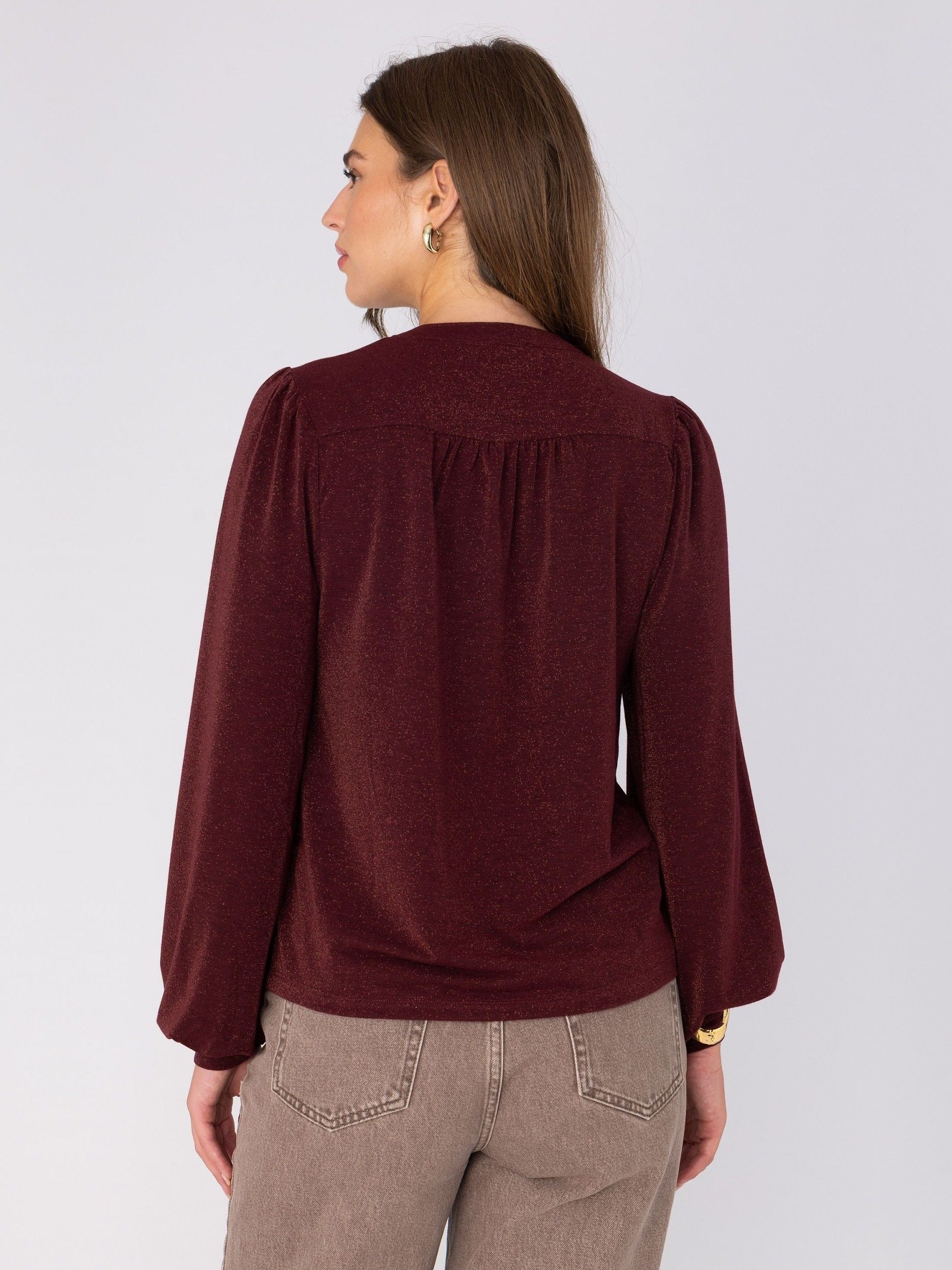 ANNA VAN TOOR - BLOUSE - Rood