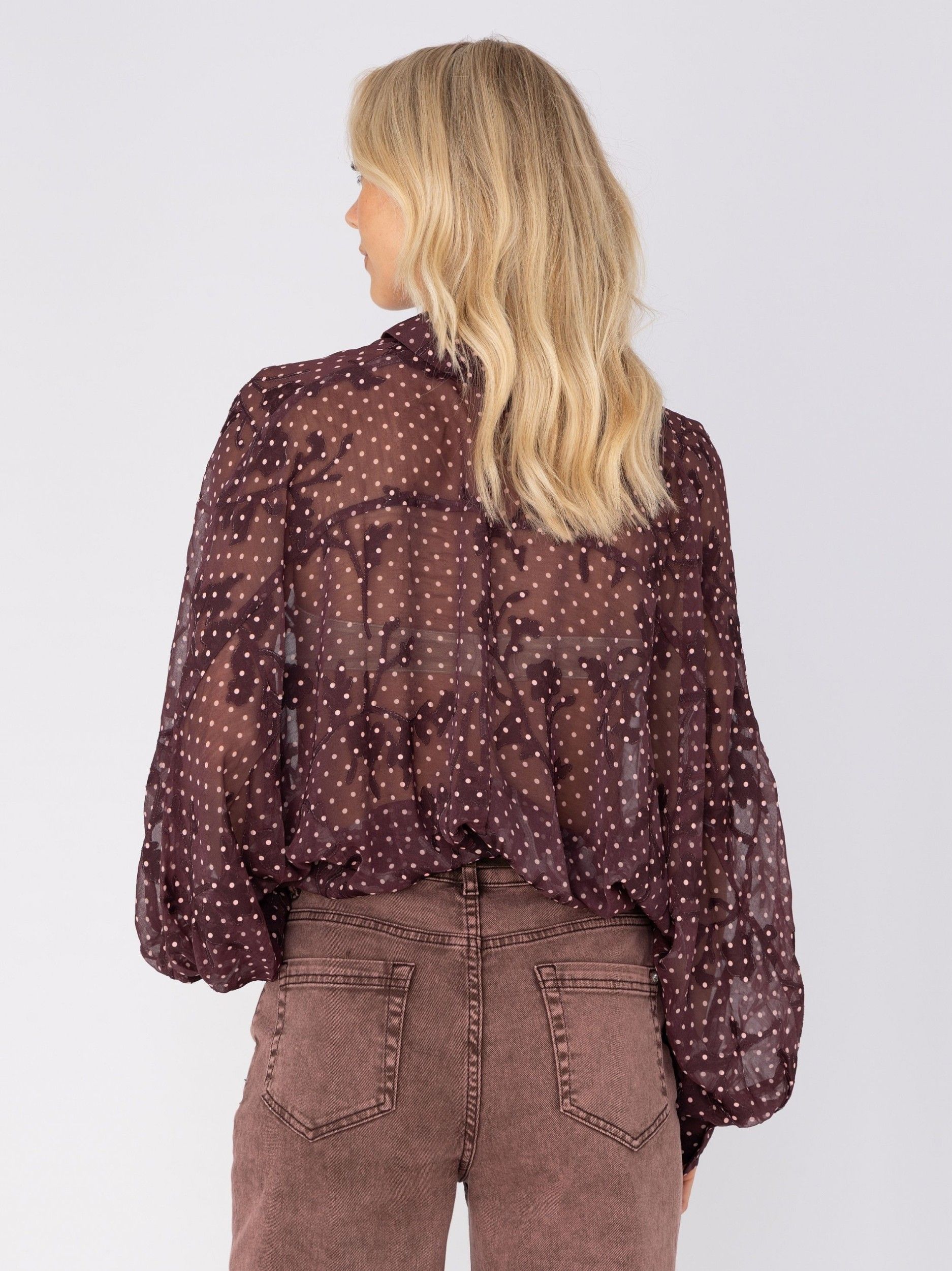 ANNA VAN TOOR - BLOUSE - Rood