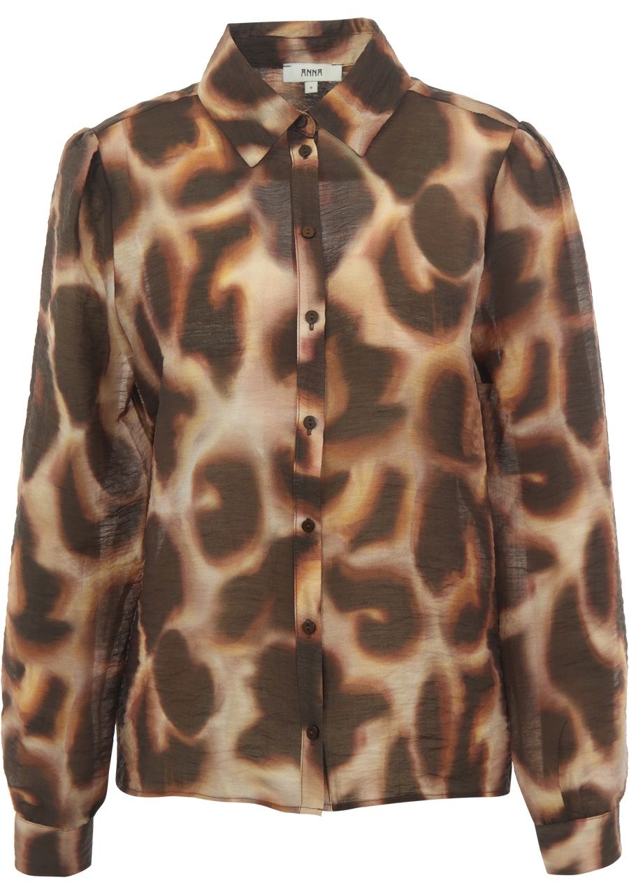 ANNA VAN TOOR - BLOUSE - Bruin
