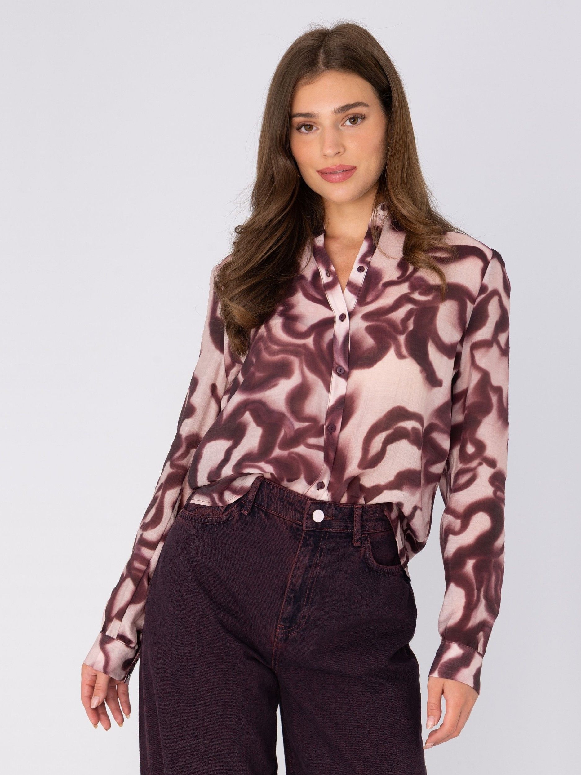 ANNA VAN TOOR - BLOUSE - Rood
