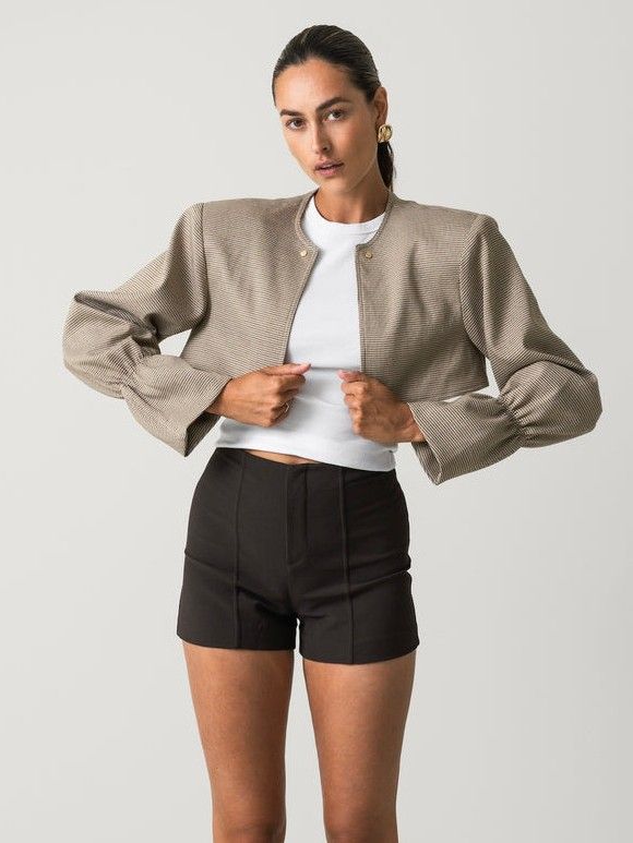 MAISON MIARE - BLAZER - Bruin