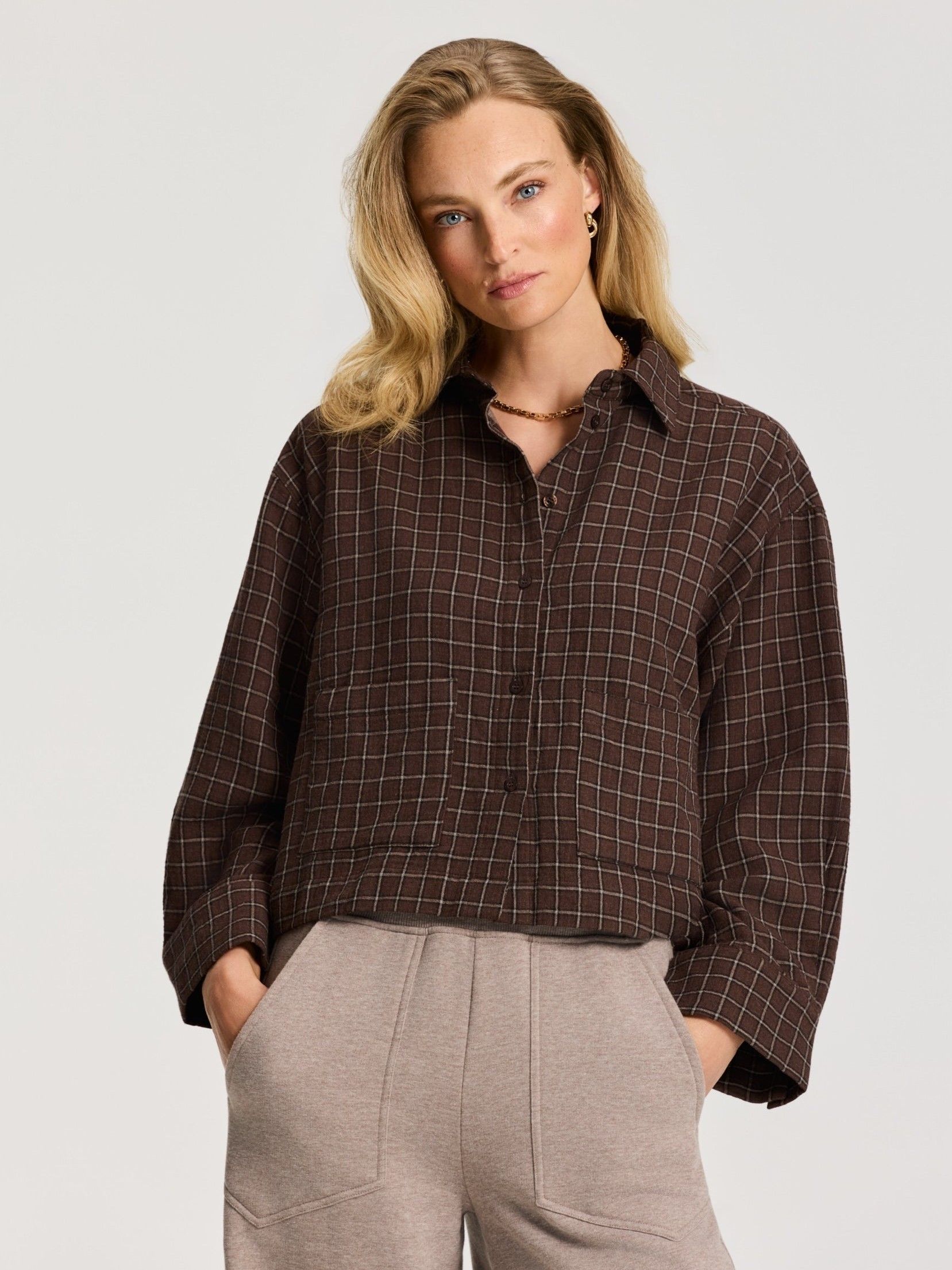 DEBLON - BLOUSE - Bruin