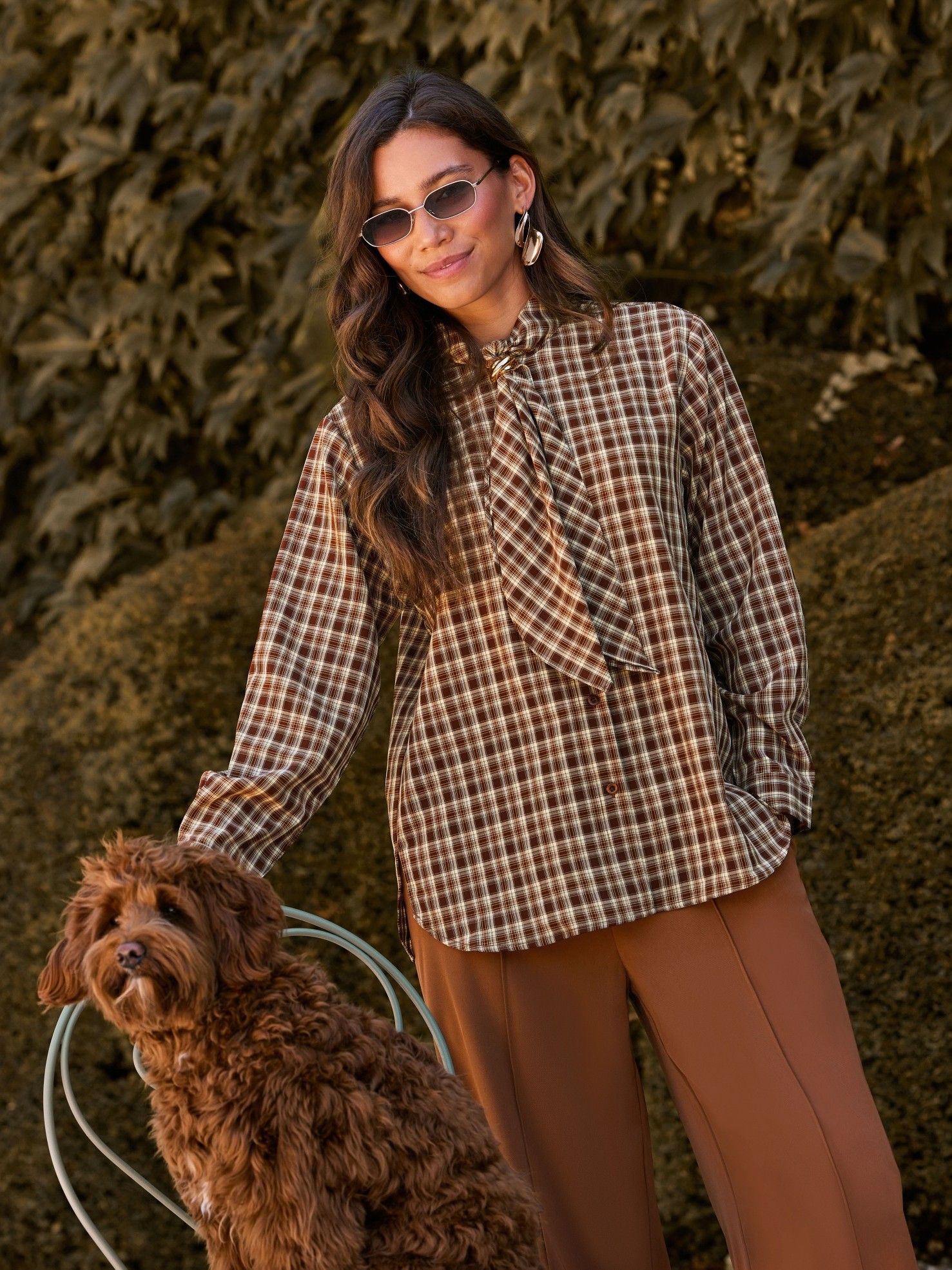 YDENCE - BLOUSE - Bruin
