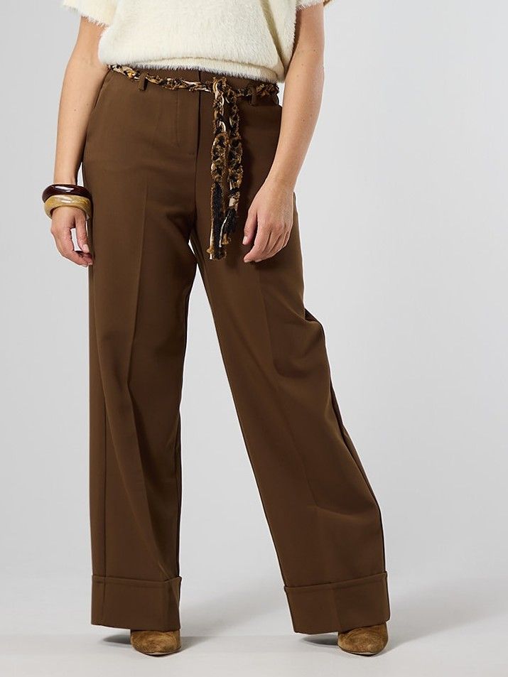 LABEL DOT - BROEK - Bruin