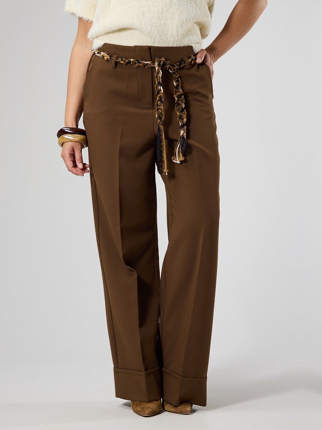 LABEL DOT - BROEK - Bruin