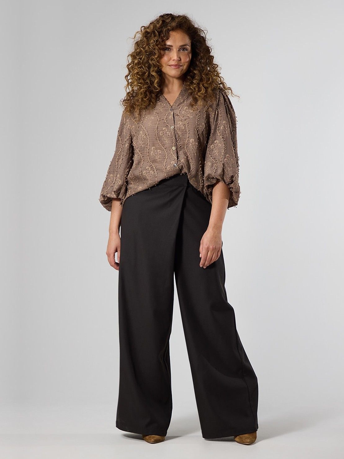 LABEL DOT - BROEK - Bruin