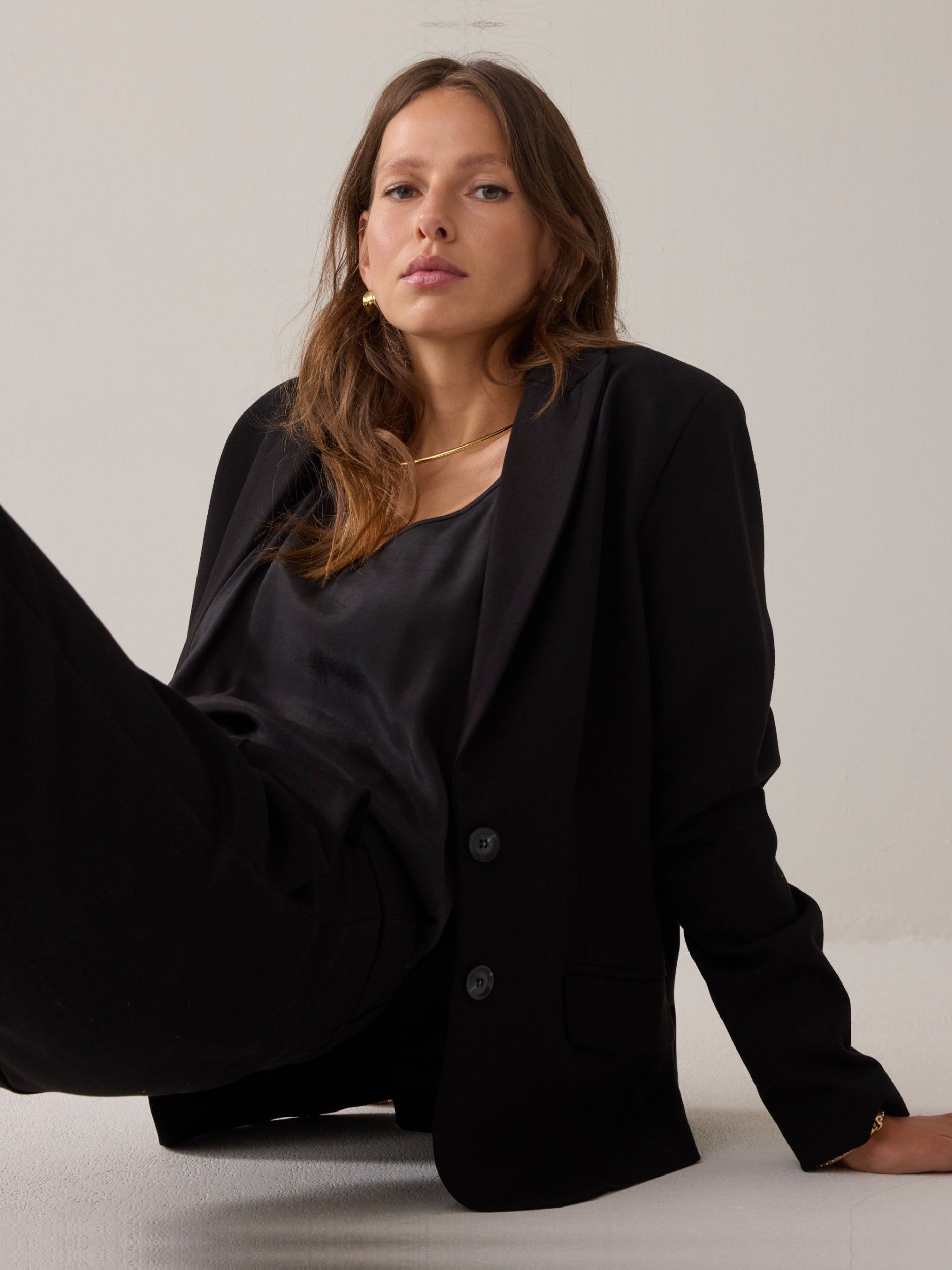 SUMMUM - BLAZER - Zwart