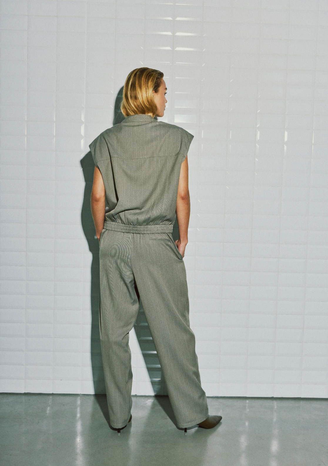 WITH BLACK - BROEK - Beige