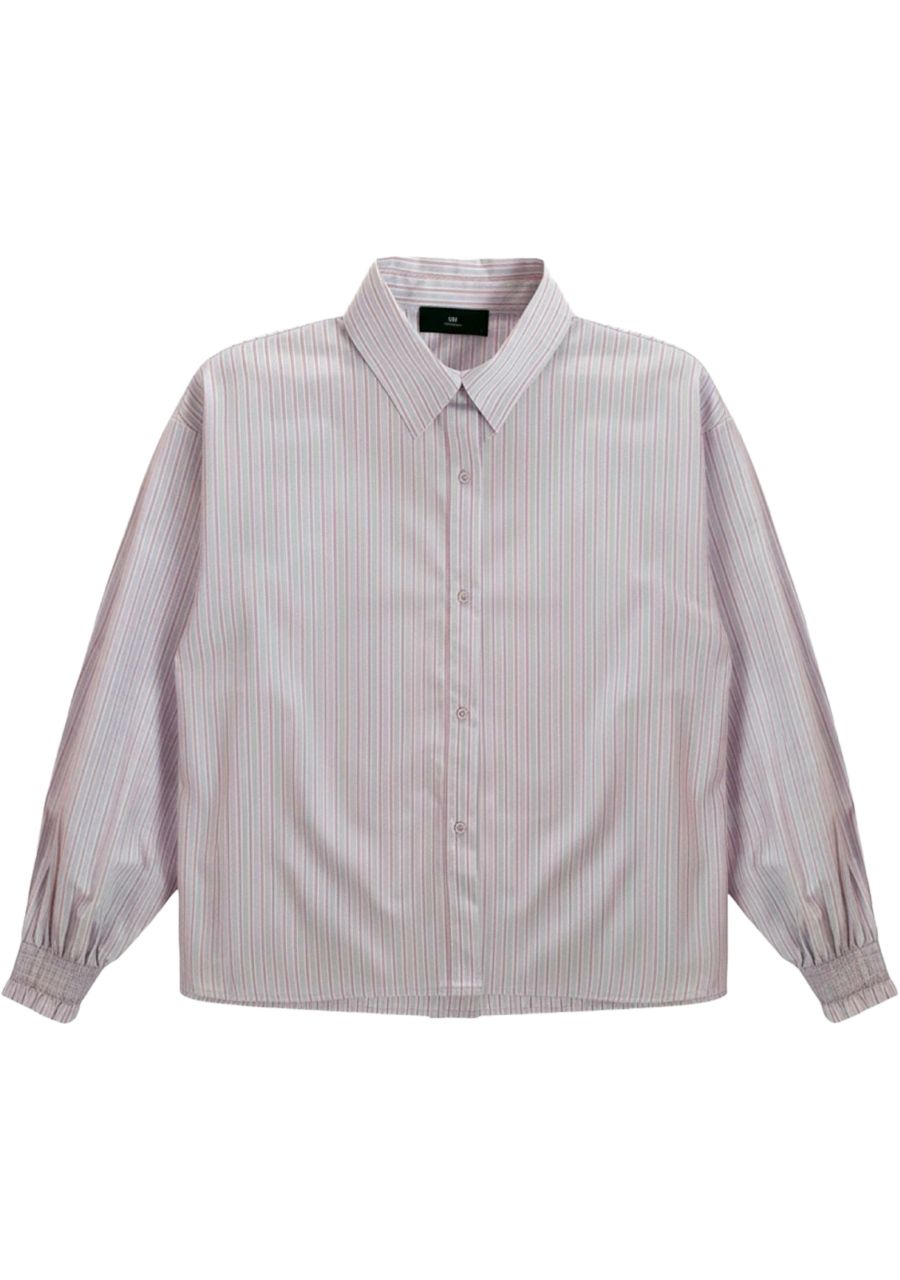WITH BLACK - BLOUSE - Paars