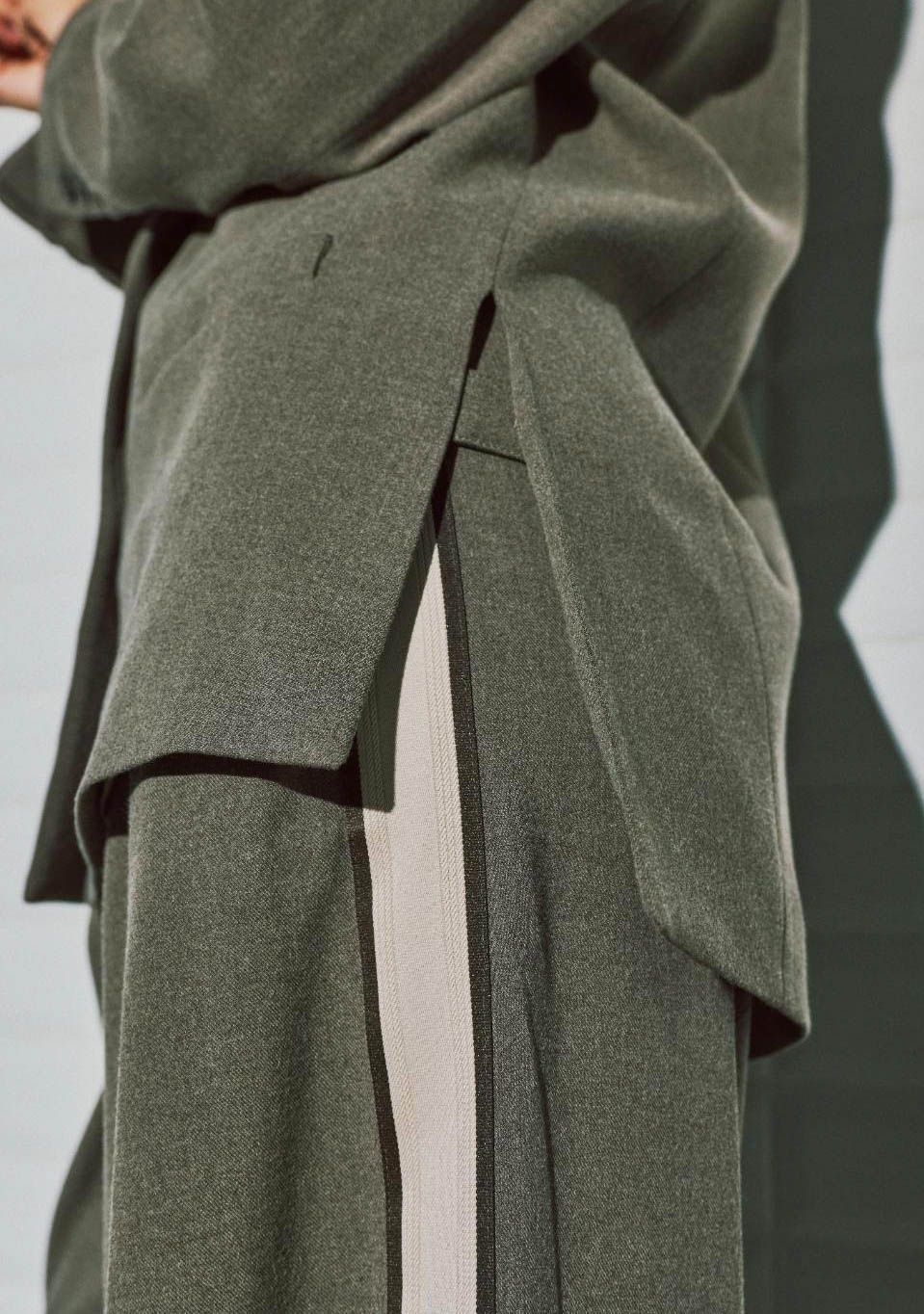 WITH BLACK - BLAZER - Beige