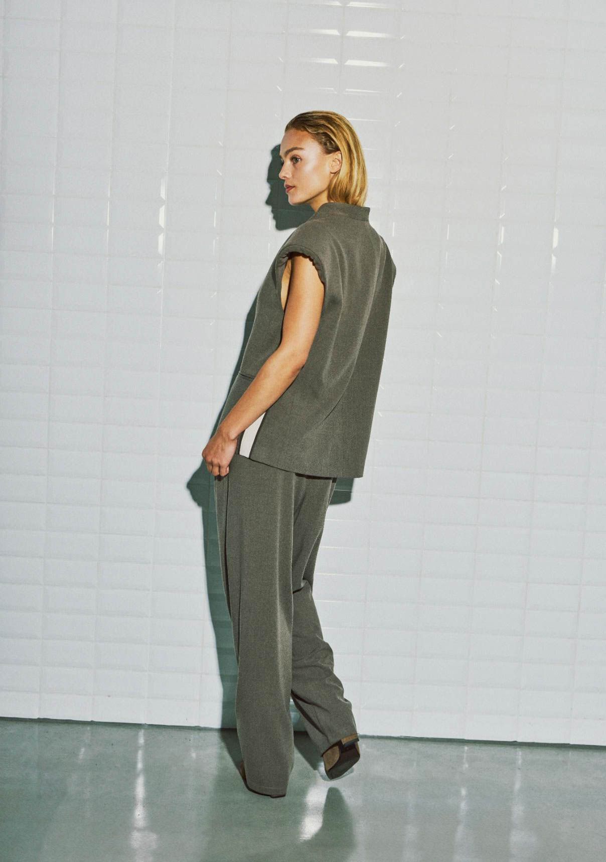 WITH BLACK - GILET - Beige