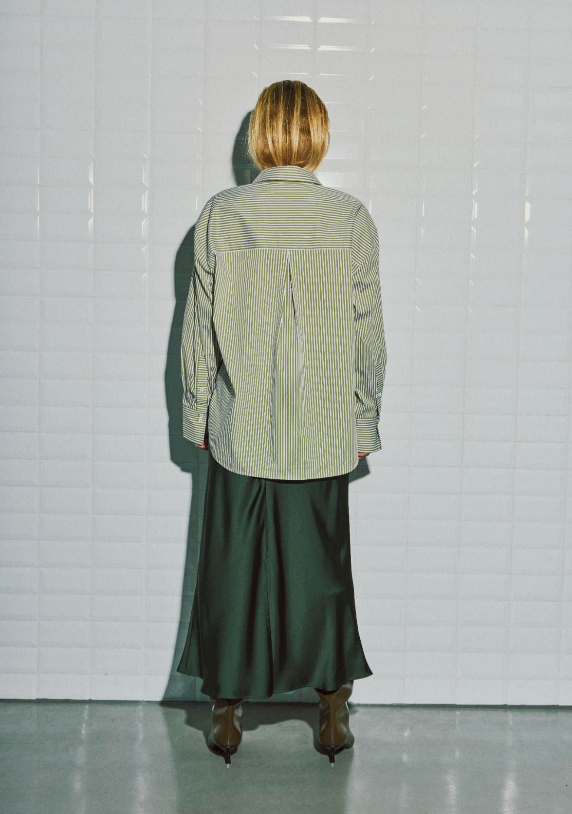 WITH BLACK - BLOUSE - Groen