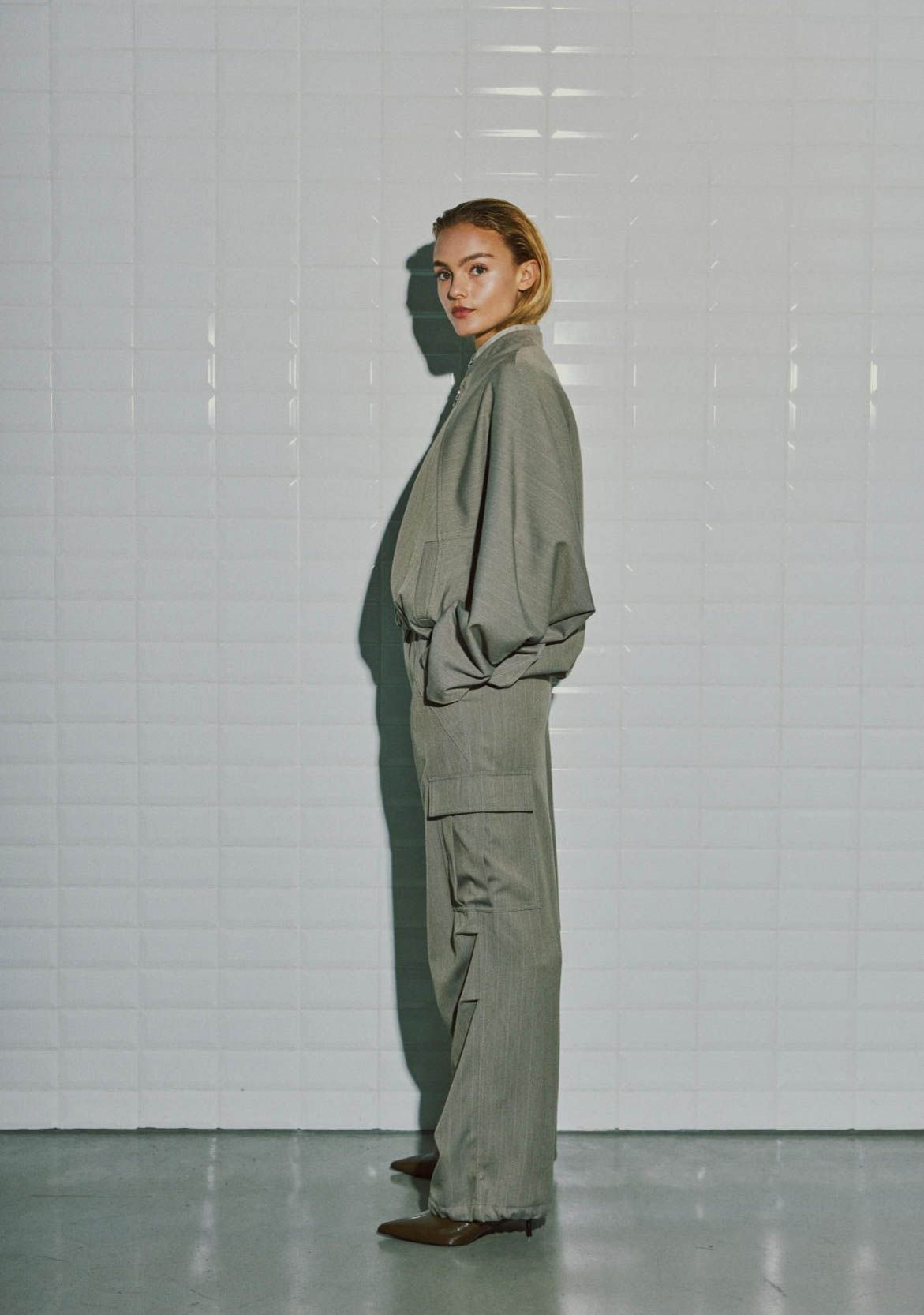 WITH BLACK - BROEK - Beige
