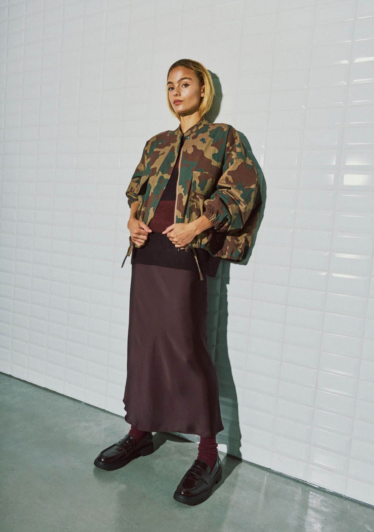 WITH BLACK - BLAZER - Groen
