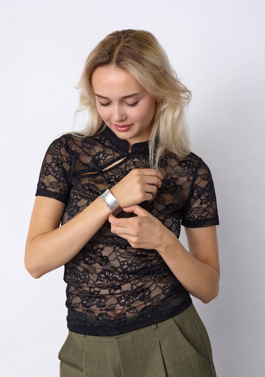 SISTERS POINT - BLOUSE - Zwart