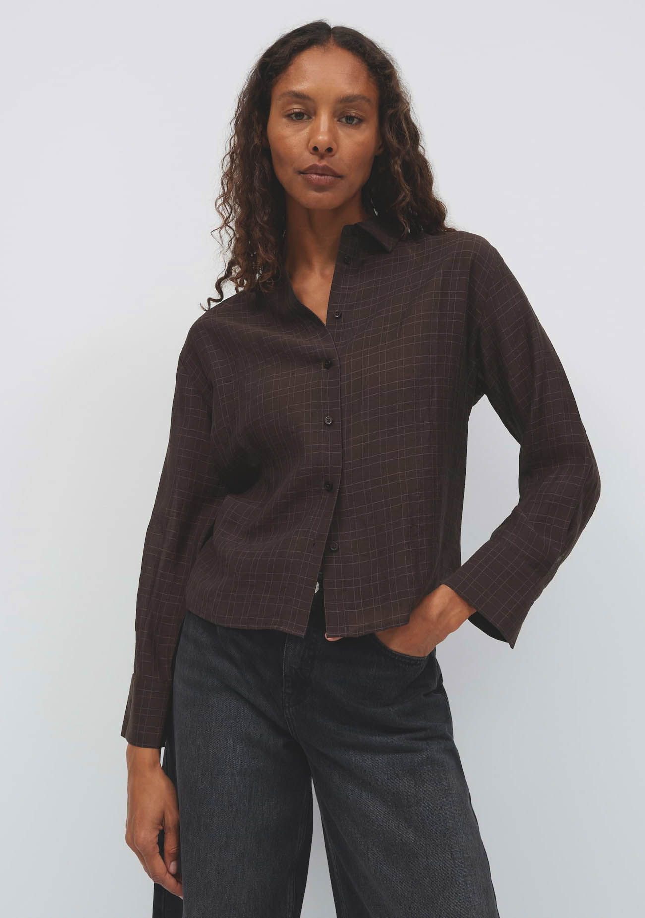 OPUS - BLOUSE - Bruin