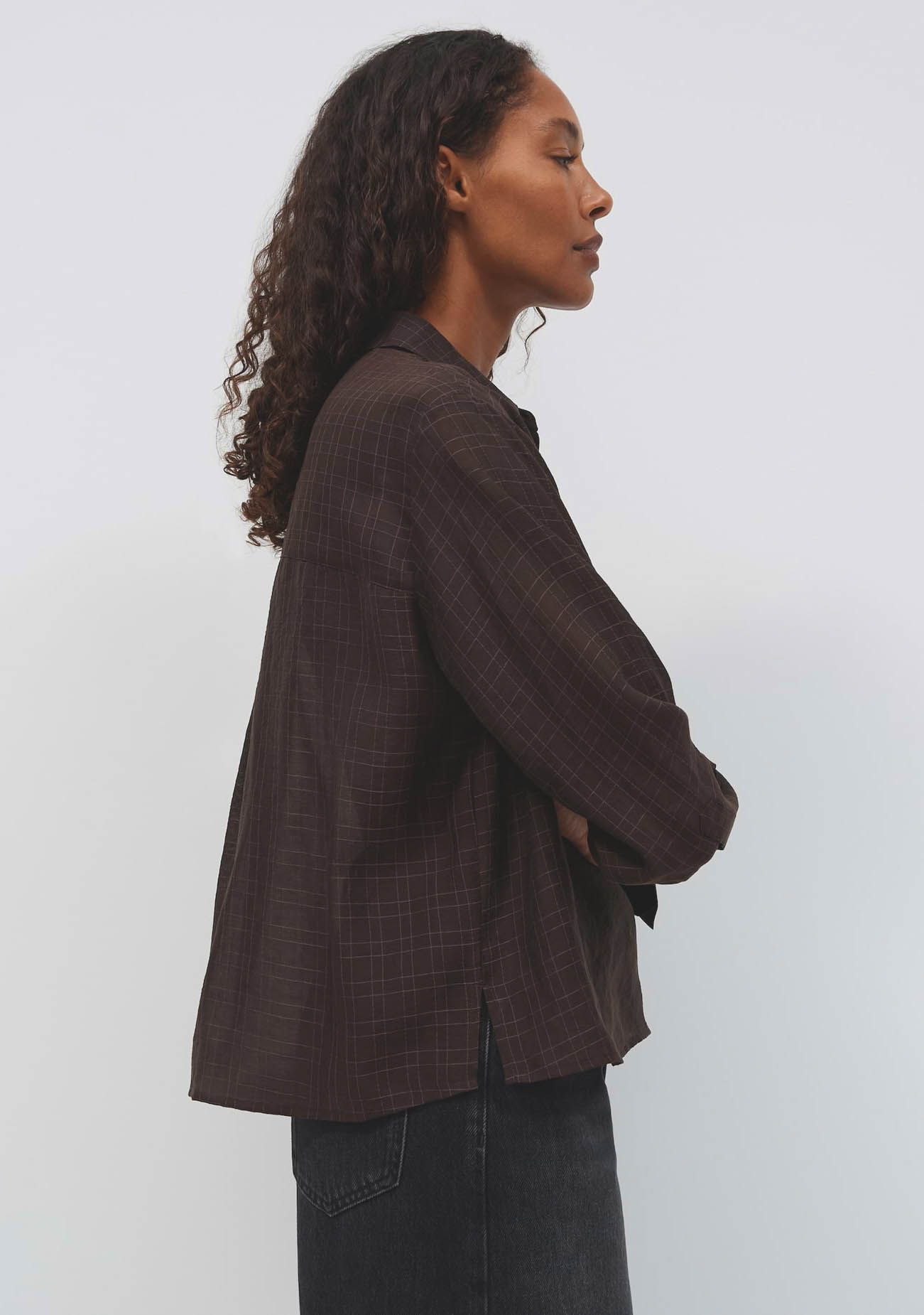 OPUS - BLOUSE - Bruin