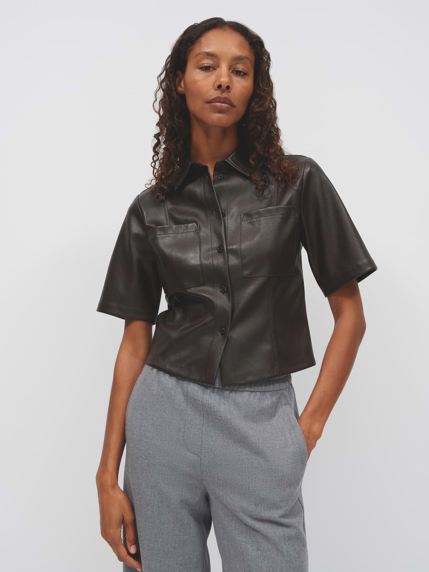 OPUS - BLOUSE - Bruin