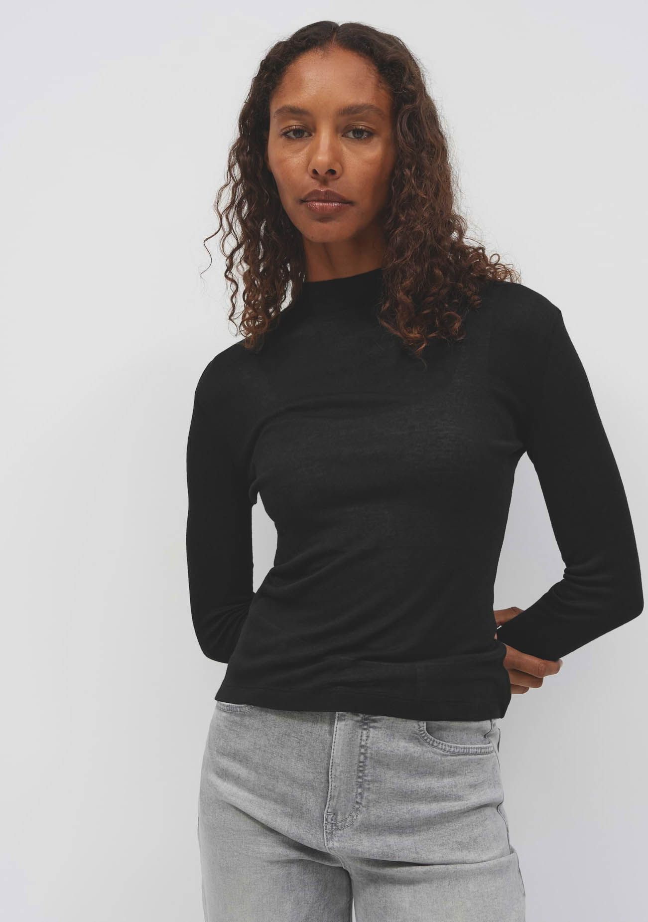 OPUS - SHIRT - Zwart