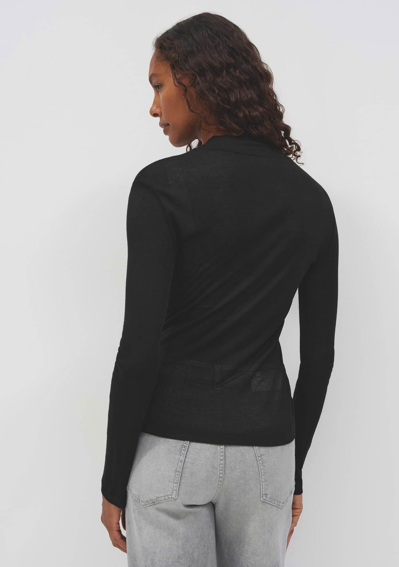 OPUS - SHIRT - Zwart