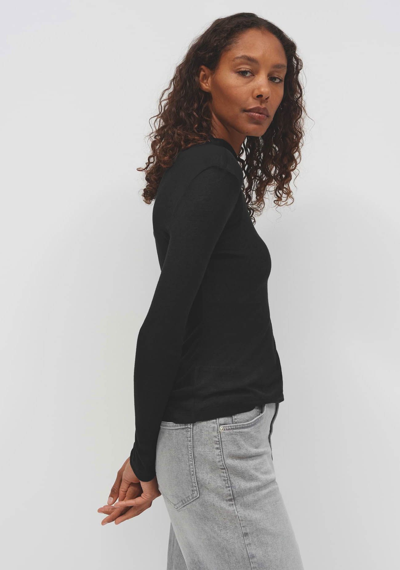 OPUS - SHIRT - Zwart