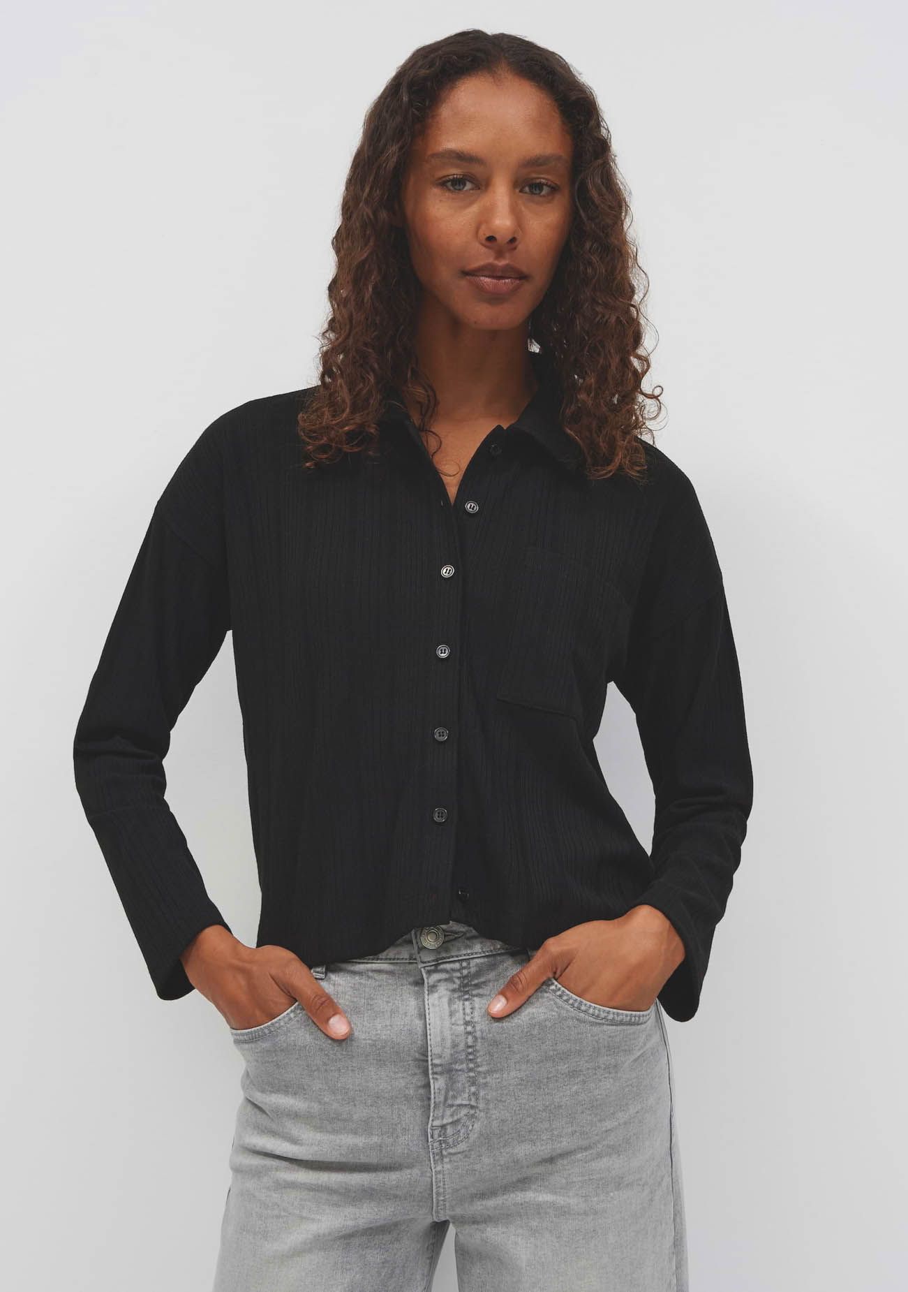 OPUS - BLOUSE - Zwart