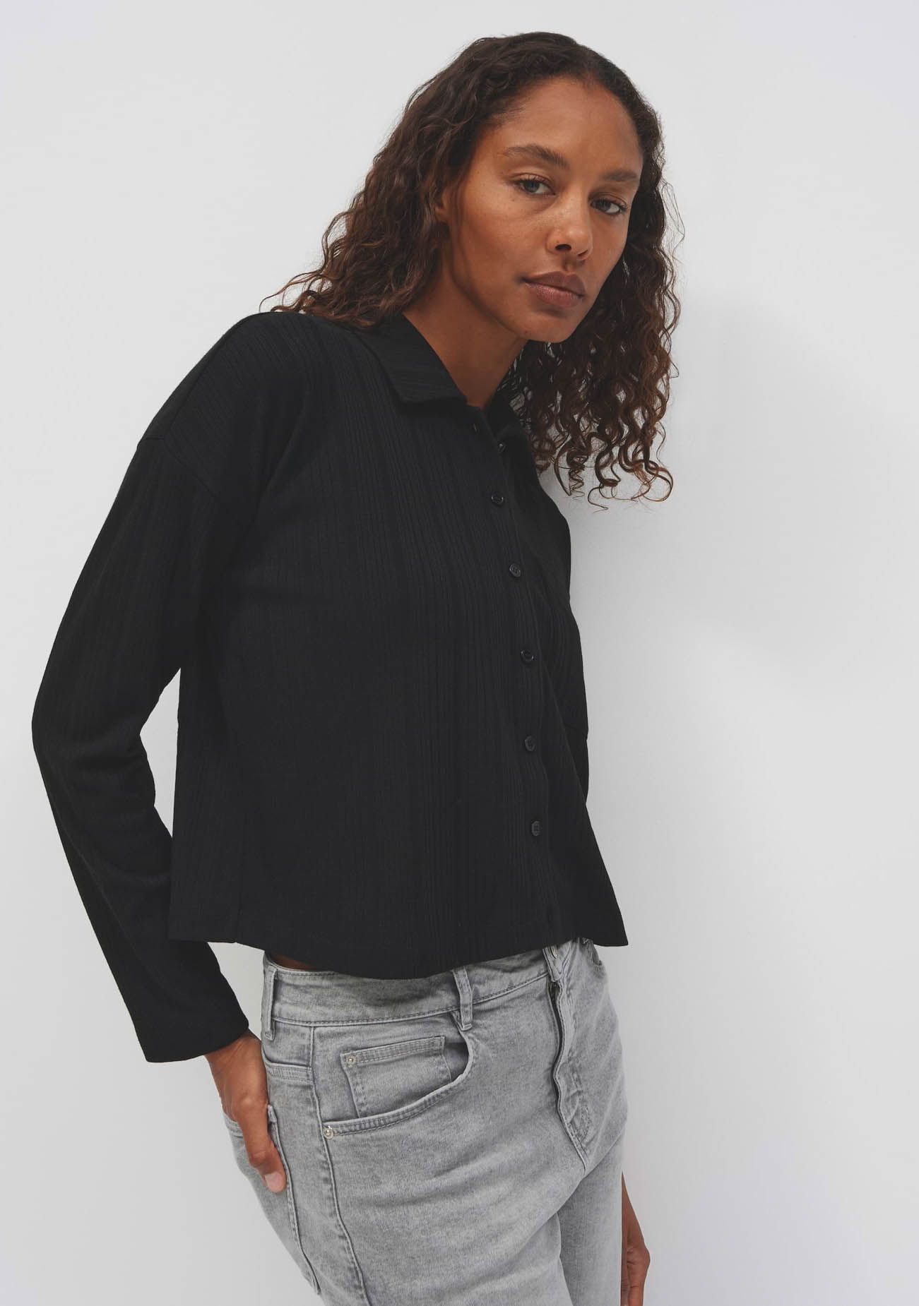 OPUS - BLOUSE - Zwart
