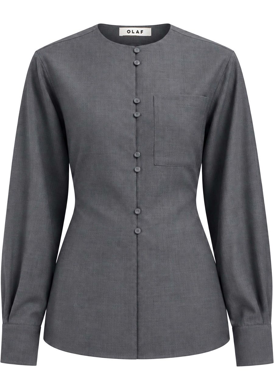OLAF - BLOUSE - Grijs