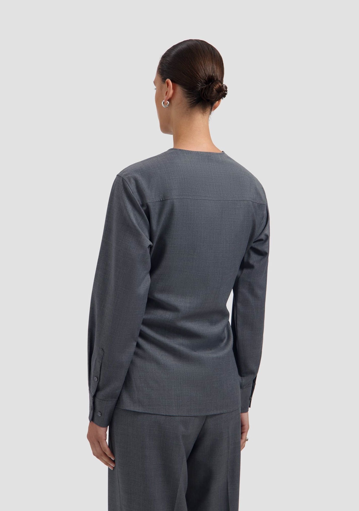 OLAF - BLOUSE - Grijs