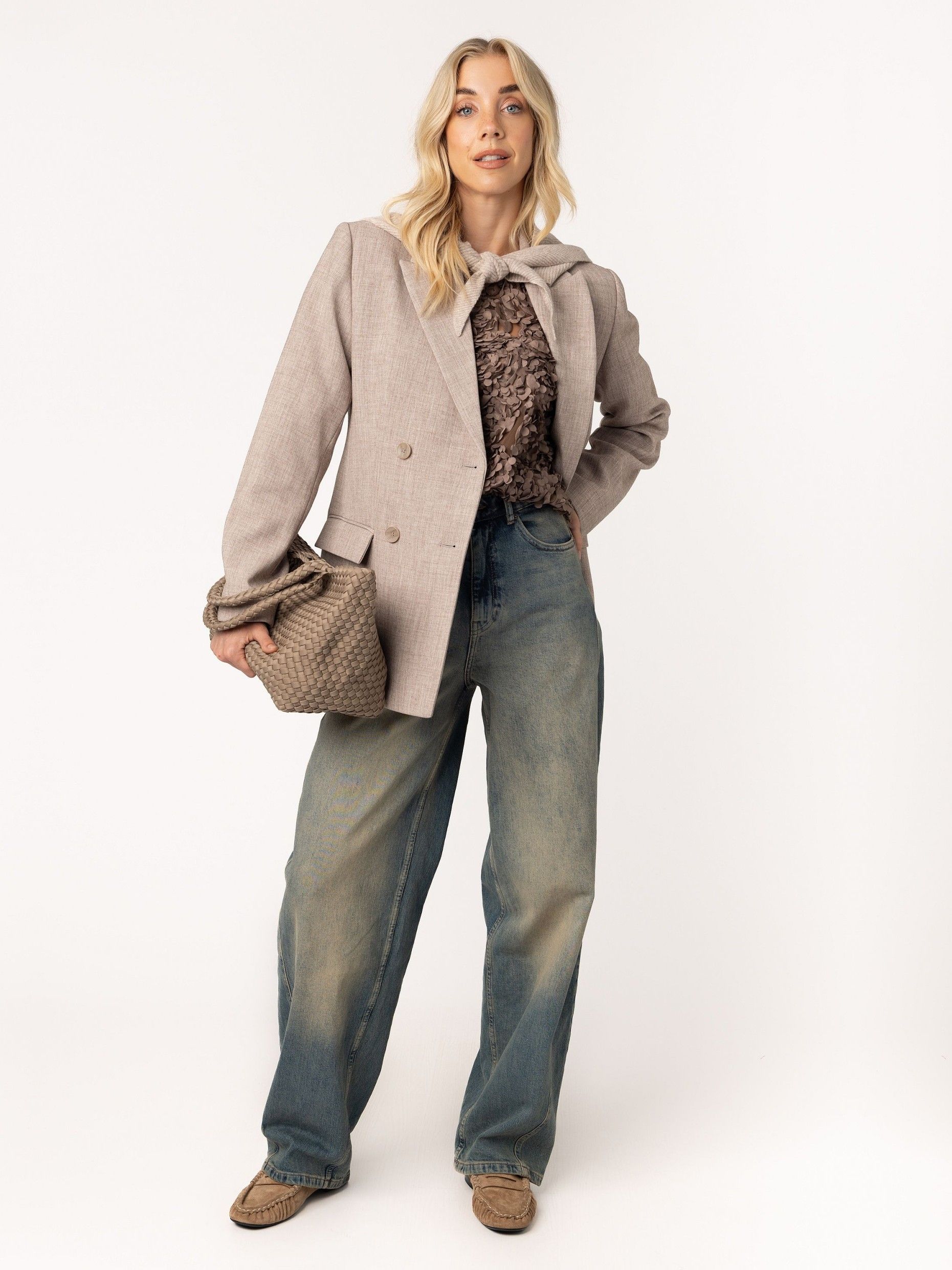ANNA VAN TOOR - BLOUSE - Beige