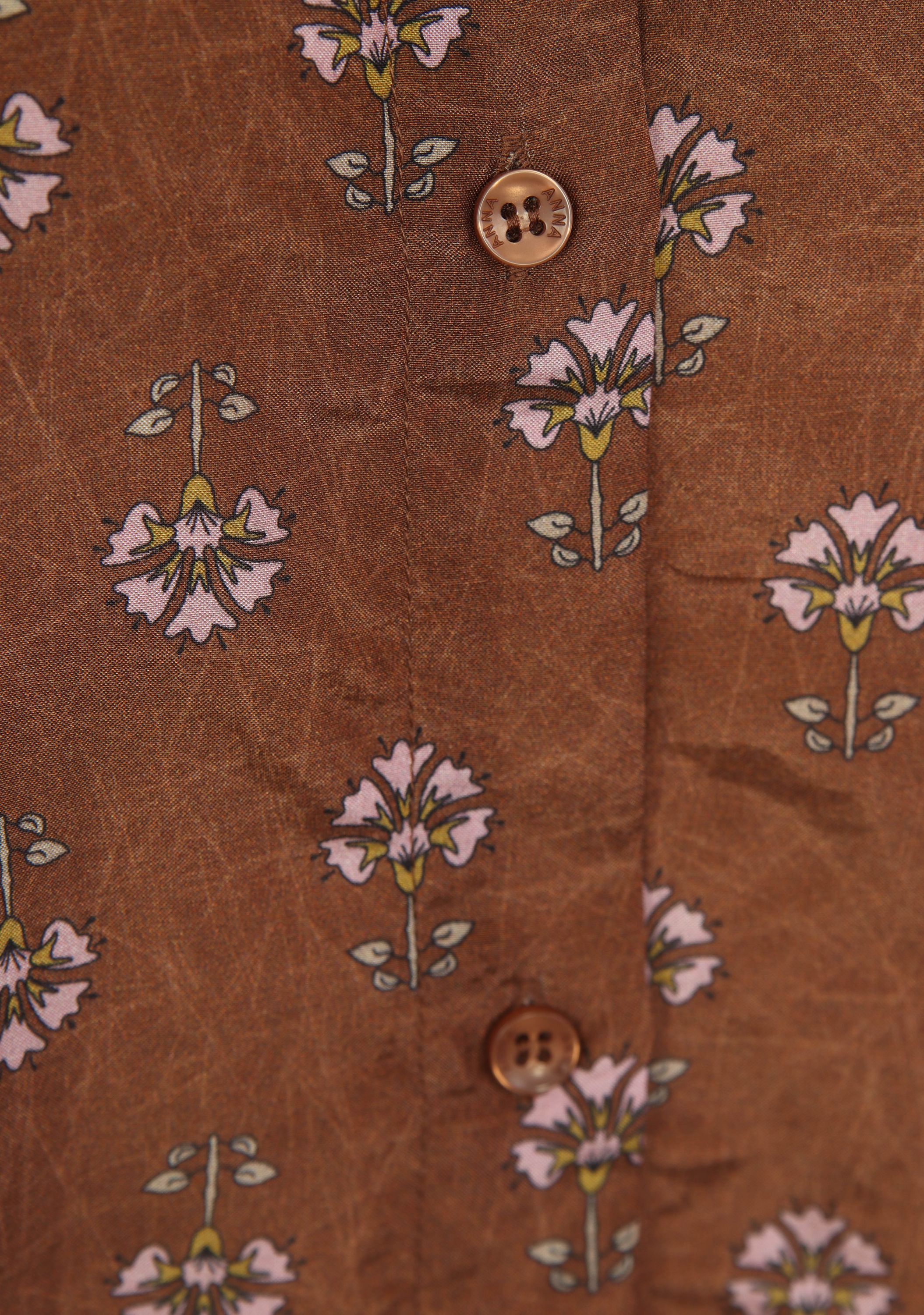 ANNA VAN TOOR - BLOUSE - Bruin