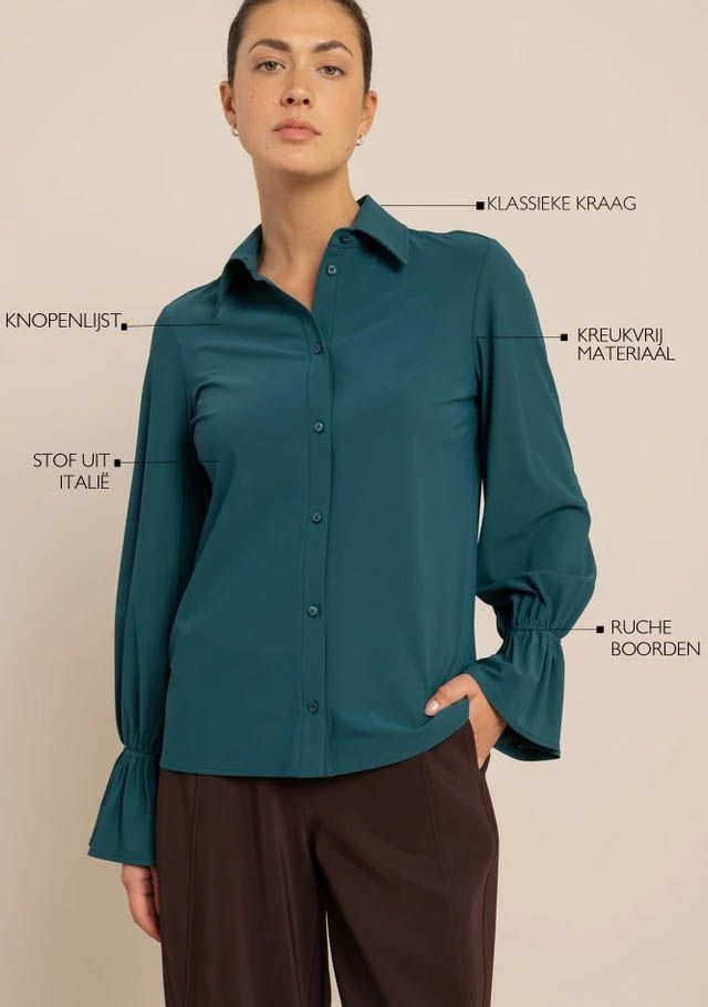 STUDIO ANNELOES - BLOUSE - Groen