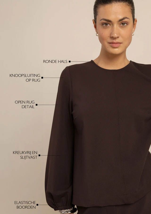 STUDIO ANNELOES - BLOUSE - Bruin