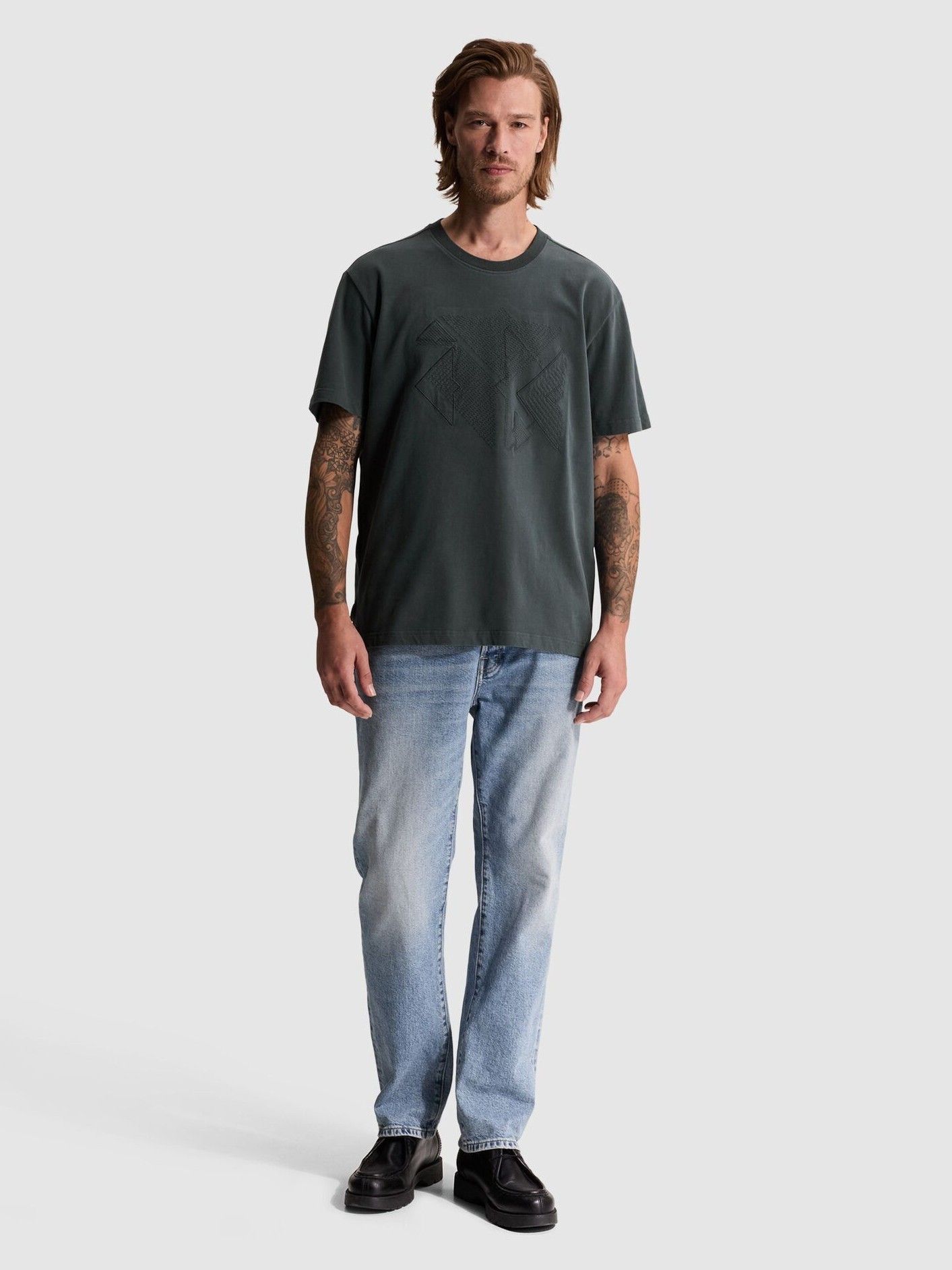 CAST IRON - TSHIRT - Blauw