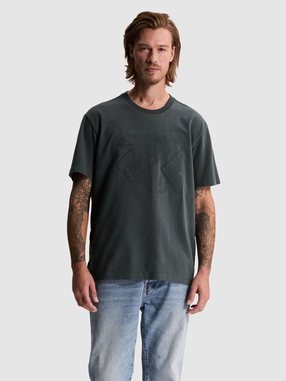 CAST IRON - TSHIRT - Blauw