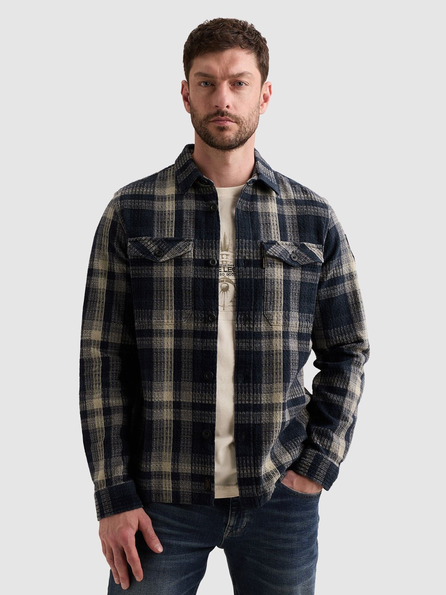 PME LEGEND - OVERHEMD - Blauw