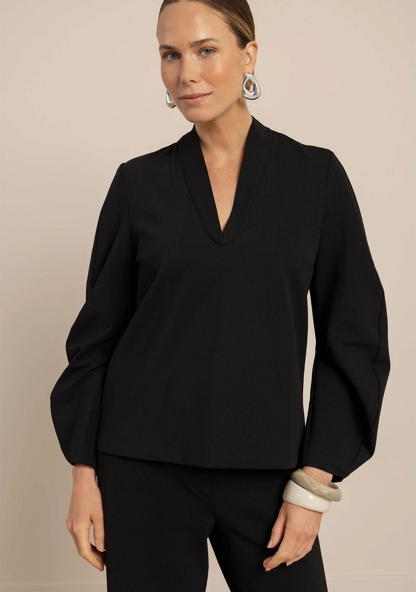 STUDIO ANNELOES - BLOUSE - Zwart