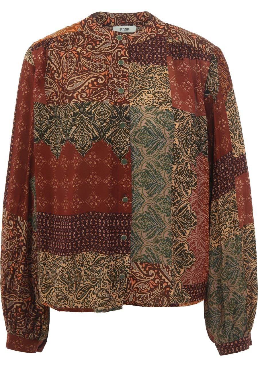 ANNA VAN TOOR - BLOUSE - Bruin
