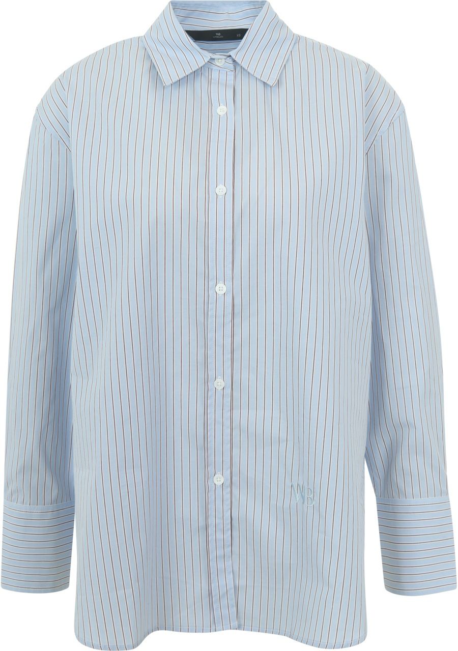 WITH BLACK - BLOUSE - Blauw