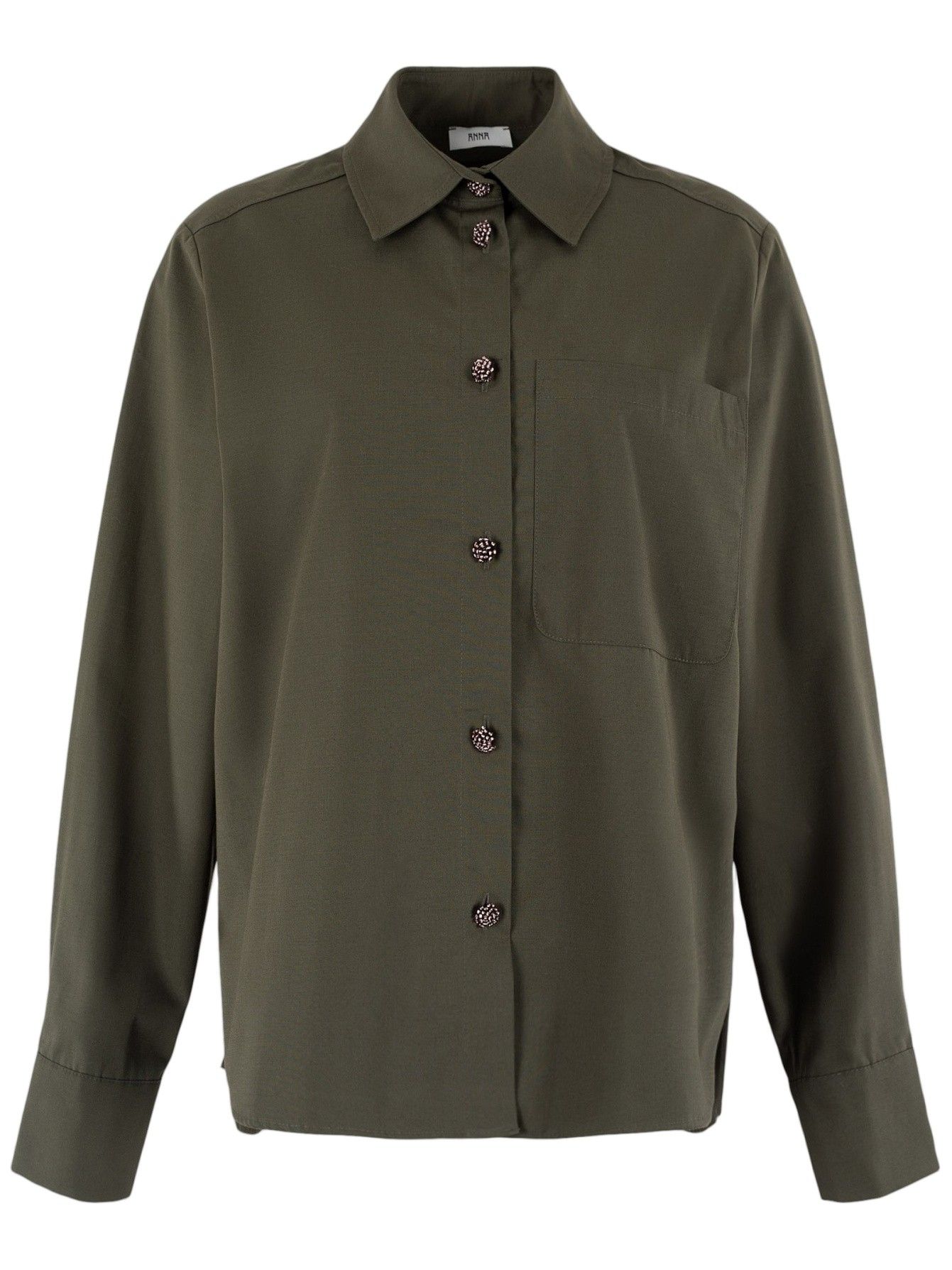 ANNA VAN TOOR - BLOUSE - Groen