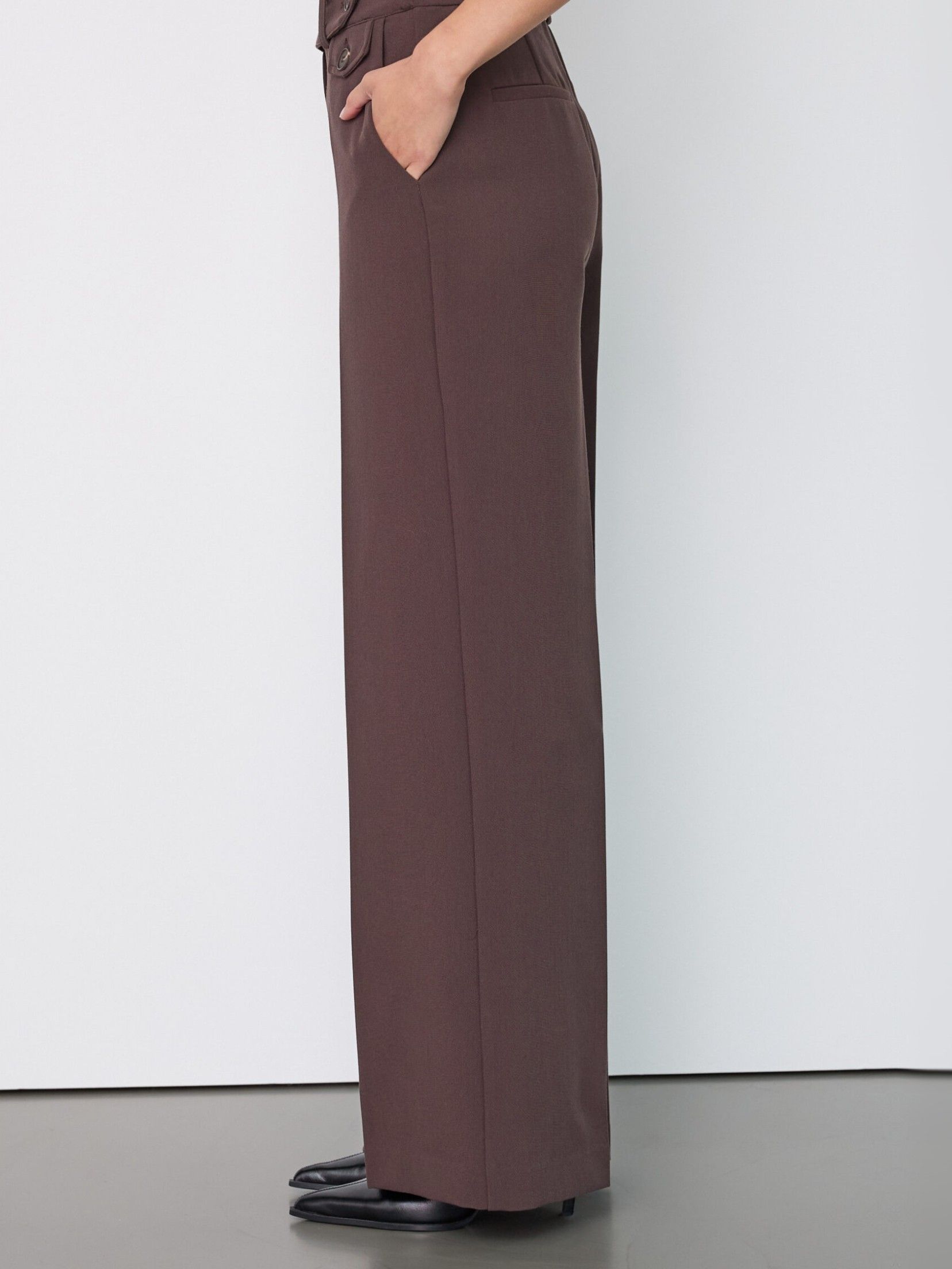 CO'COUTURE - BROEK - Bruin