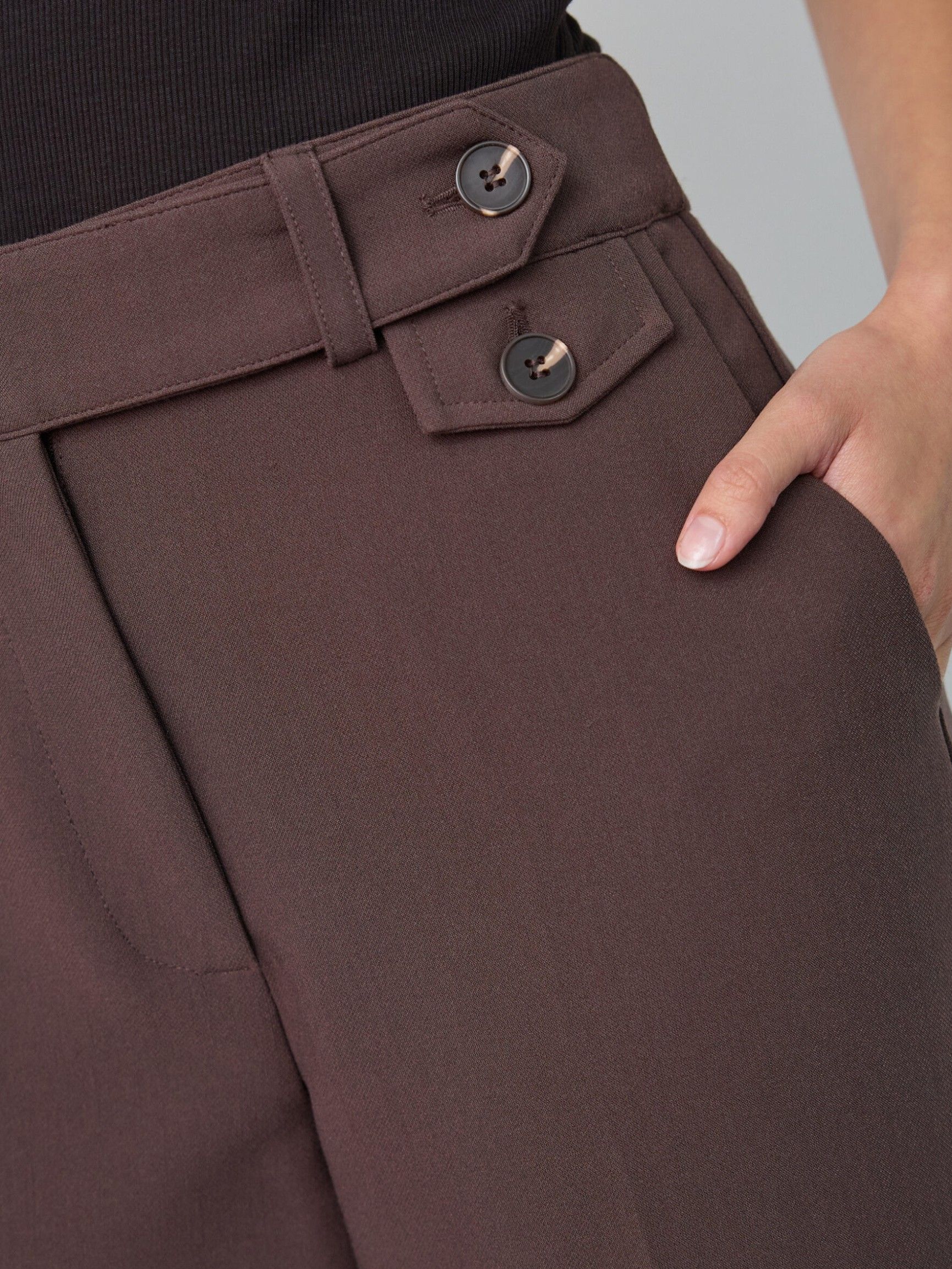 CO'COUTURE - BROEK - Bruin